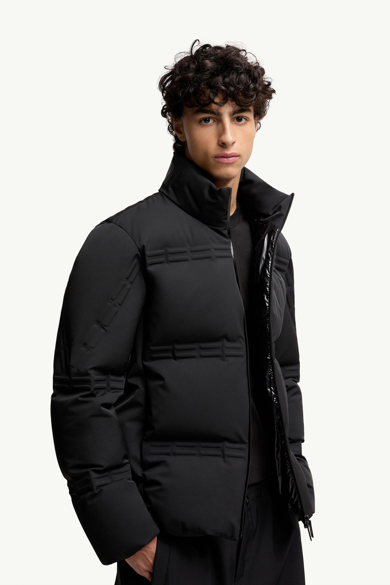 Moncler x A$AP Rocky Rally kurze Daunenjacke Herren Schwarz Moncler 5