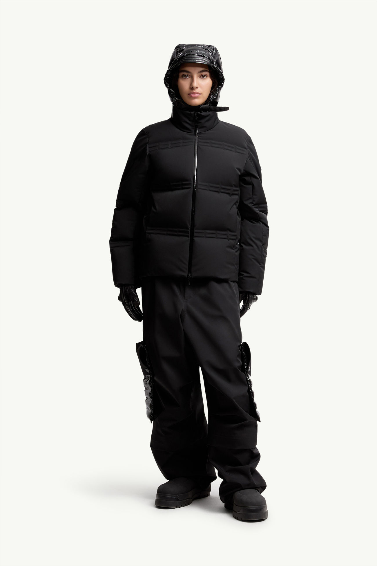 Moncler x A$AP Rocky Rally kurze Daunenjacke Herren Schwarz Moncler 8