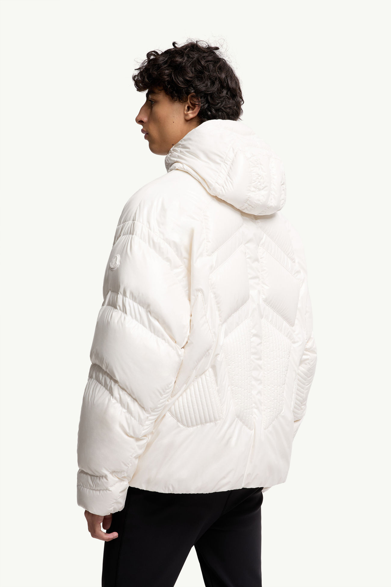 ホワイト Moncler x A$AP Rocky Bahianinha ショートダウンジャケット 