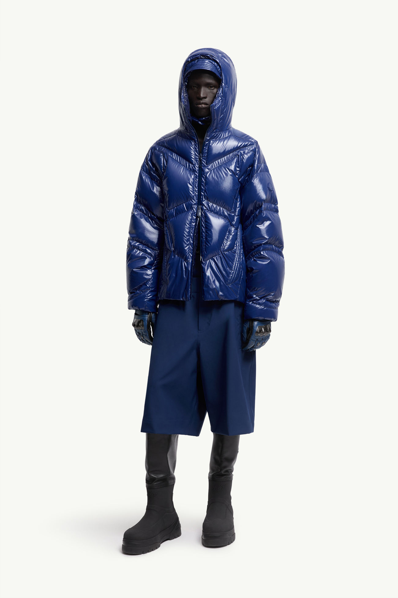 ブライトブルー Moncler x A$AP Rocky Bahianinha ショートダウン 