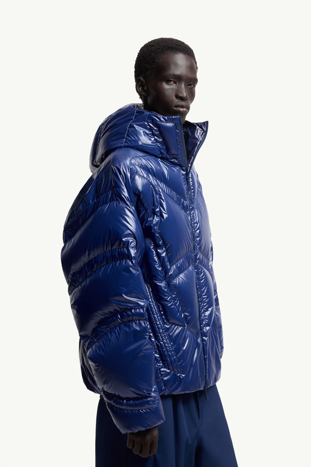 Moncler x A$AP Rocky Bahianinha Hooded Short Down Jacket Men Bright Blue Moncler 5