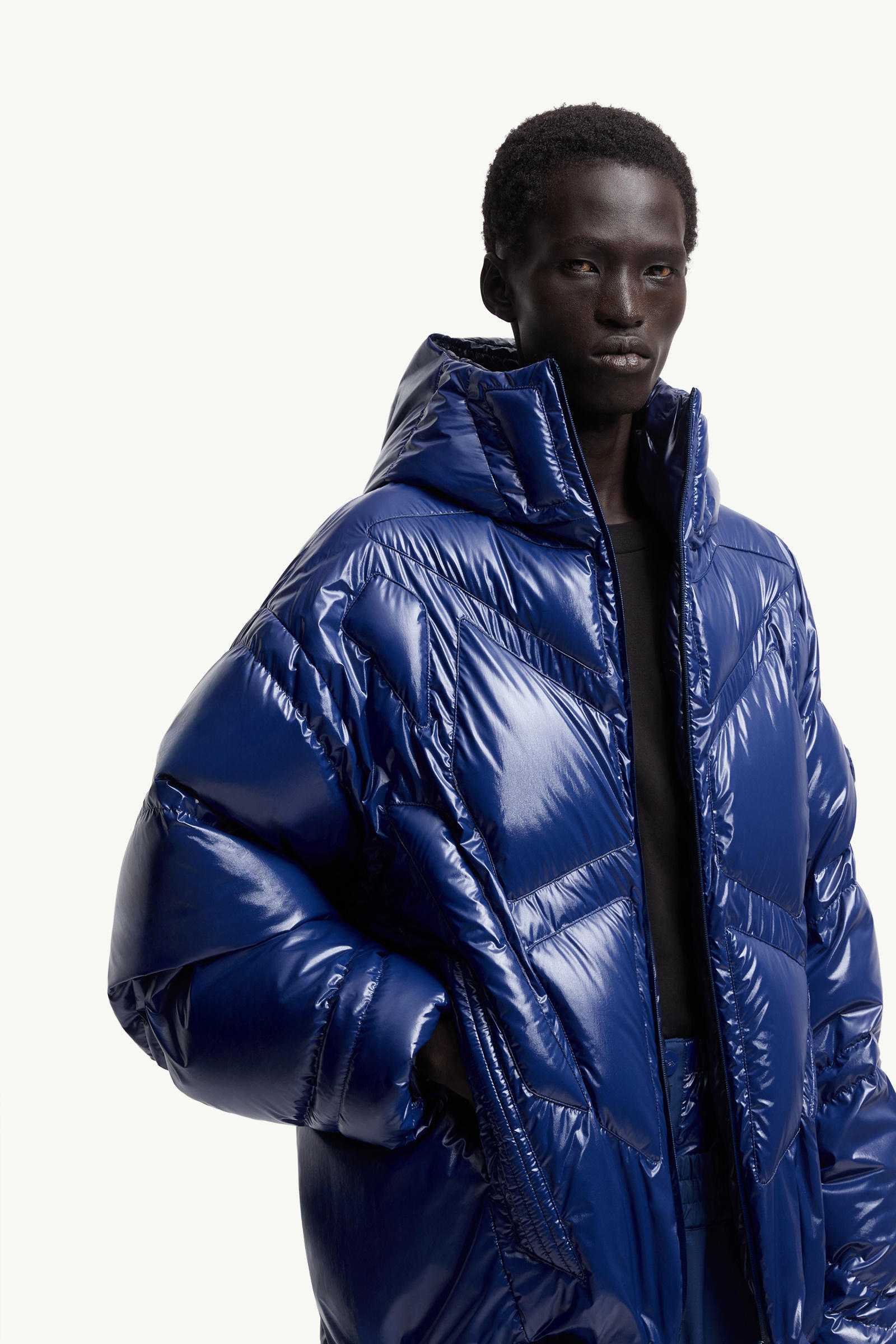 Moncler x A$AP Rocky Bahianinha連帽短身羽絨外套 中性 鮮藍色 Moncler 6
