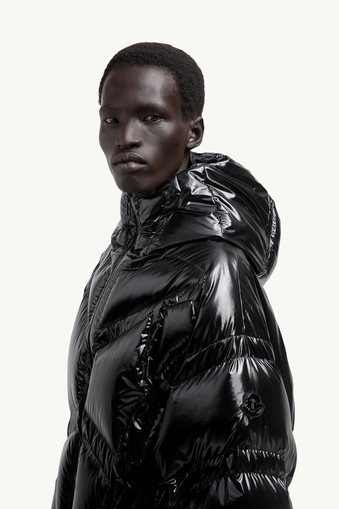 Moncler x A$AP Rocky Bahianinha kurze Daunenjacke mit Kapuze Herren Schwarz Moncler 1