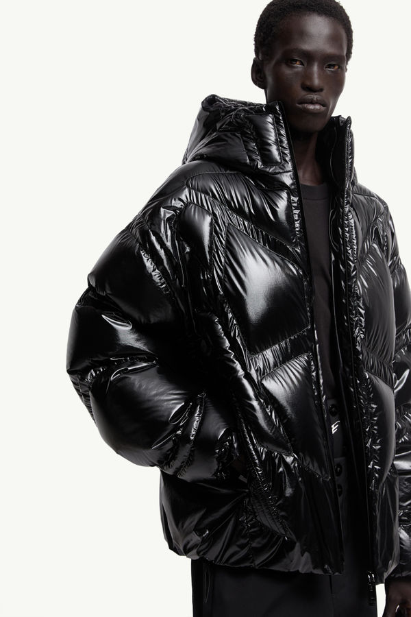 Moncler x A$AP Rocky Bahianinha Hooded Short Down Jacket Men Black Moncler 6