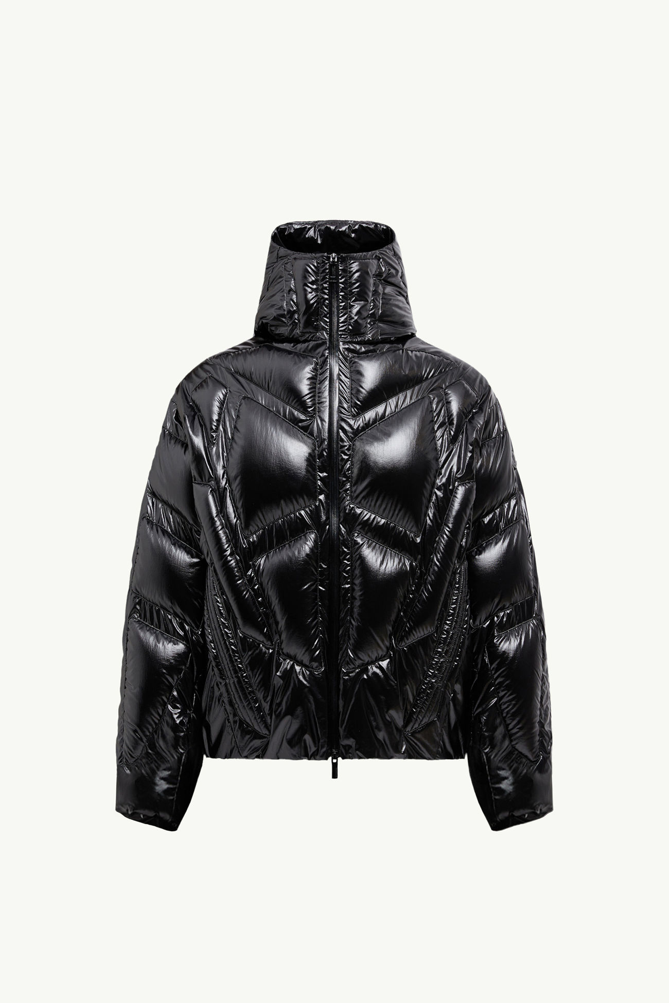 ブラック Moncler x A$AP Rocky Bahianinha ショートダウンジャケット 