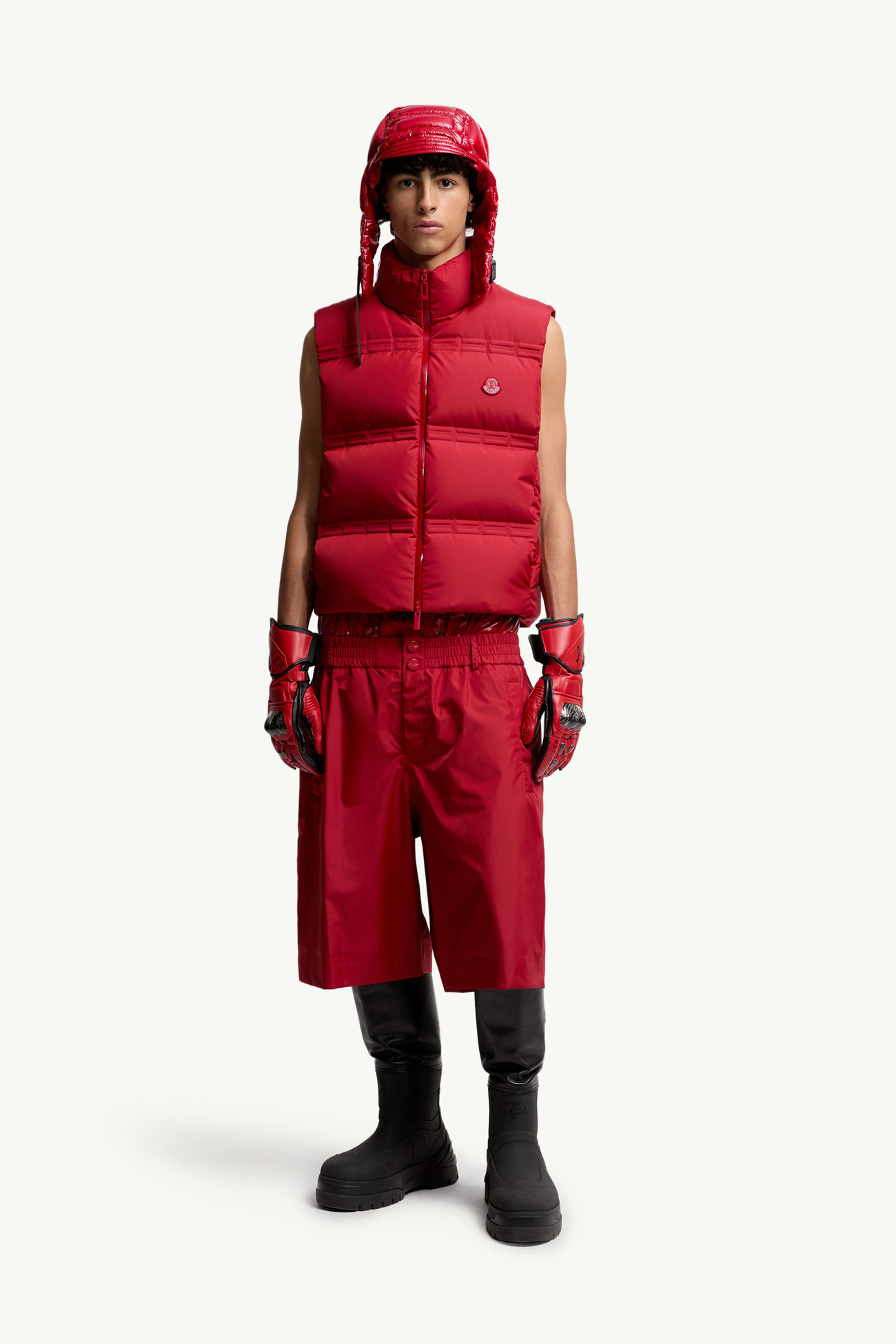 Moncler x A$AP Rocky Sparky羽絨背心 男士 紅色 Moncler 0