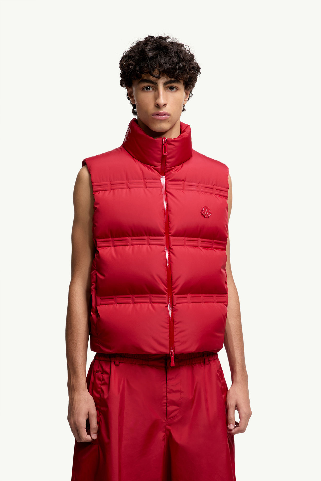 Chaleco plumífero Moncler x A$AP Rocky Sparky Hombre Rojo Moncler 3