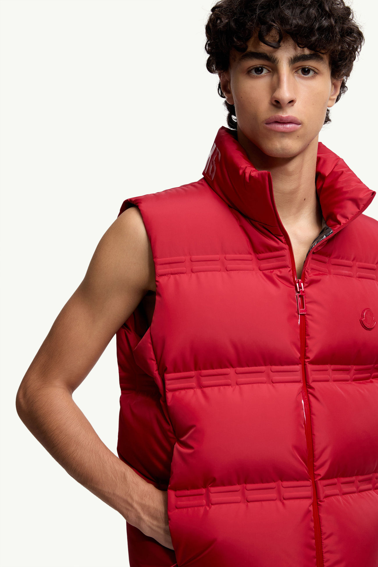 Doudoune sans manches Sparky Moncler x A$AP Rocky Hommes Rouge Moncler 5