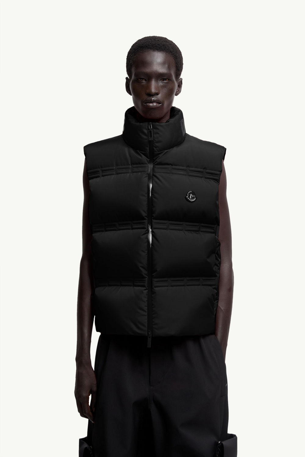Chaleco plumífero Moncler x A$AP Rocky Sparky Hombre Negro Moncler 3