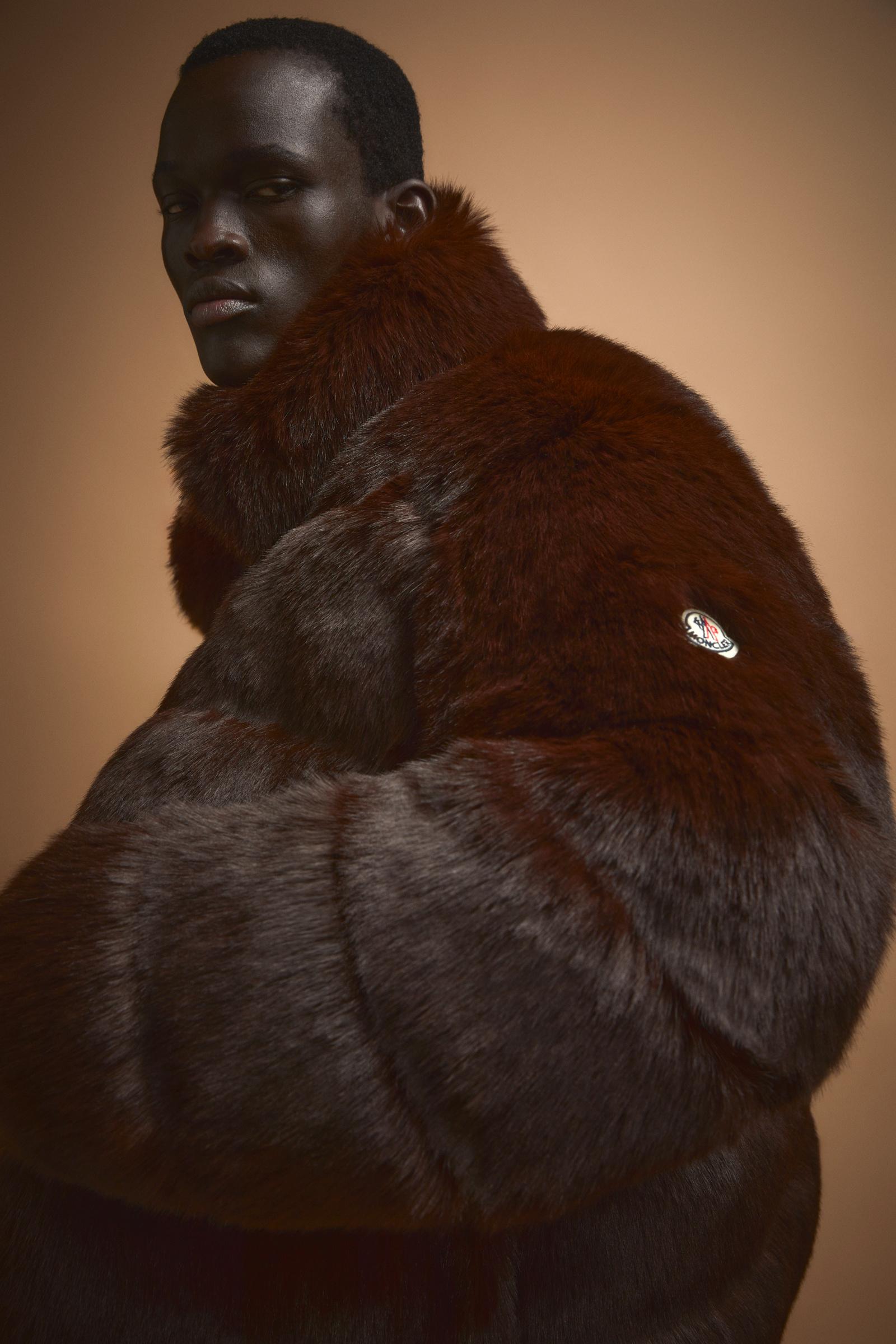 Moncler x A$AP Rocky AWGE Maya Short Down Jacket Brown Moncler 1