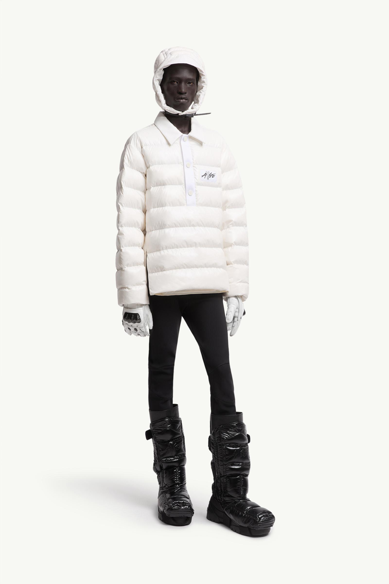 White Moncler x A$AP Rocky Vardar Down Polo Shirt Jacket - Moncler