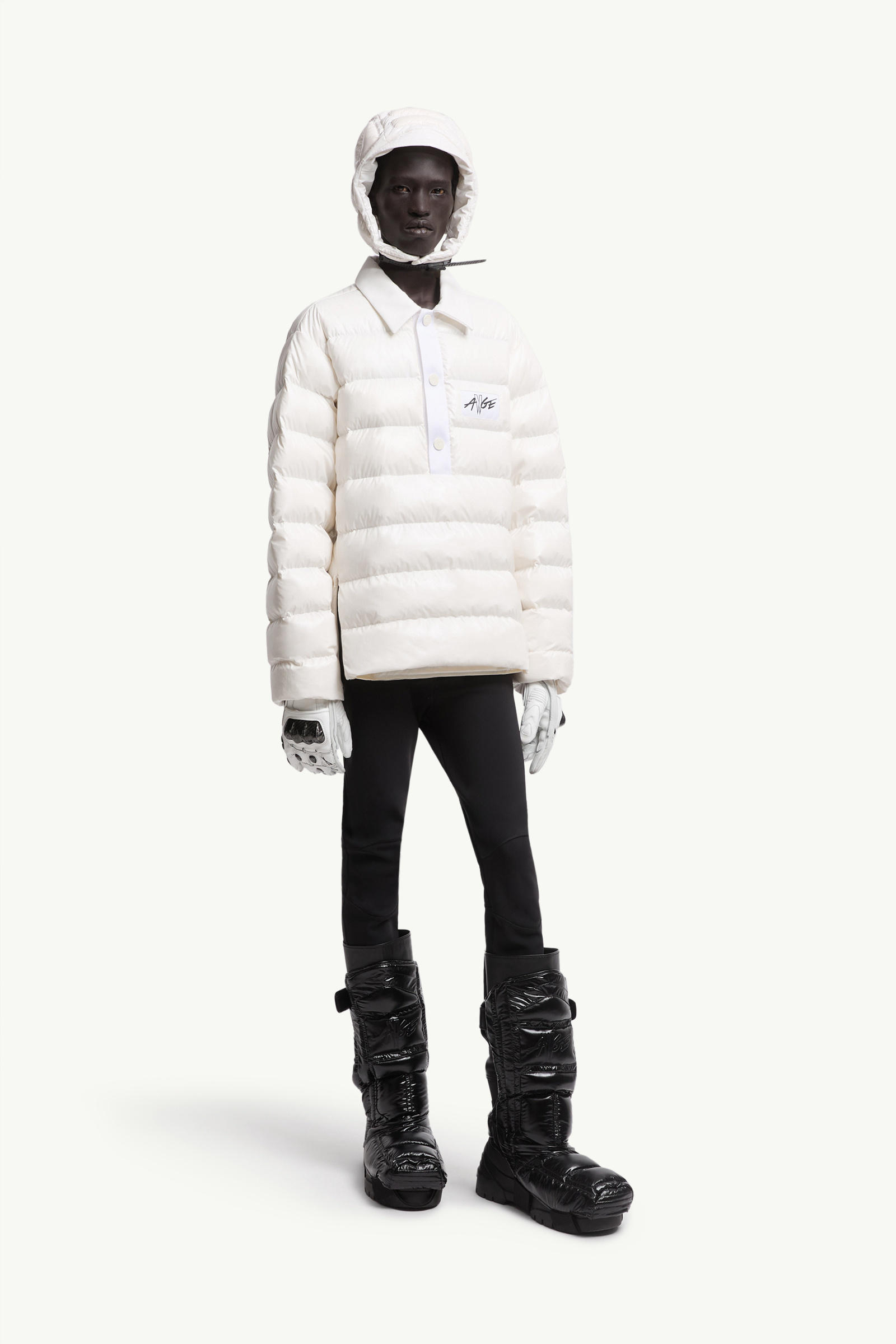 Moncler x A$AP Rocky Vardar男女款羽绒Polo衫夹克外套 中性 白色 Moncler 1