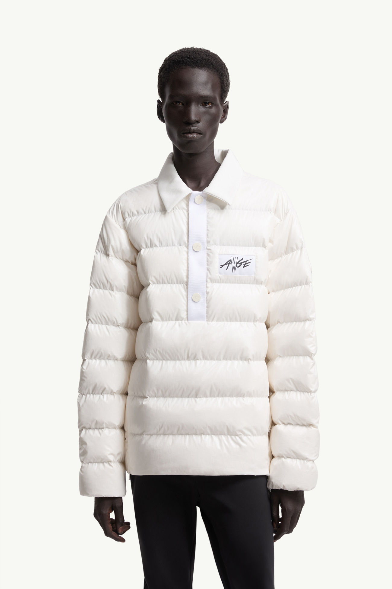 Giacca Camicia Polo Imbottita Moncler x A$AP Rocky Vardar Uomo Bianco Moncler 3