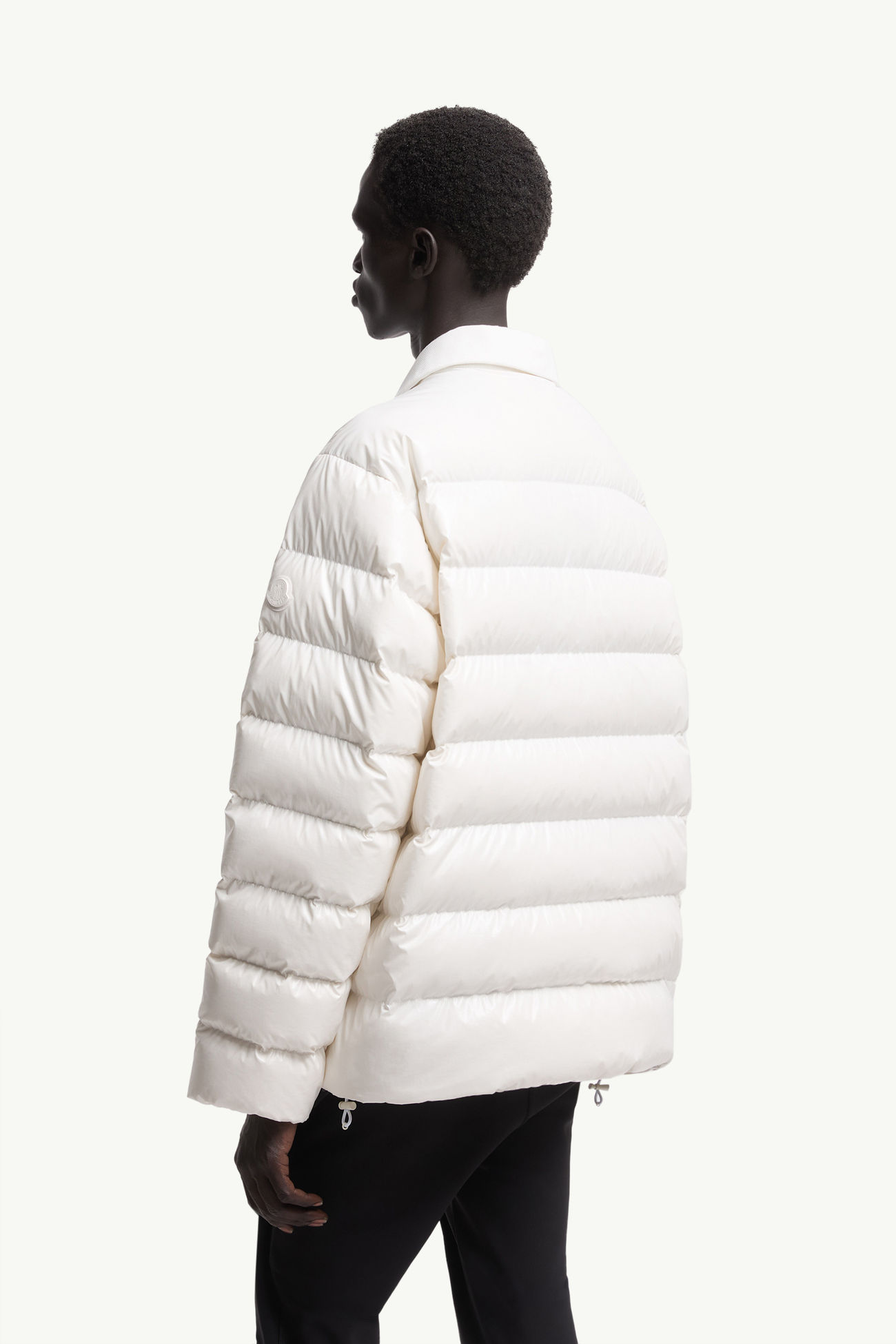 Moncler x A$AP Rocky Vardar 다운 폴로 셔츠 재킷 남성 화이트 Moncler 4