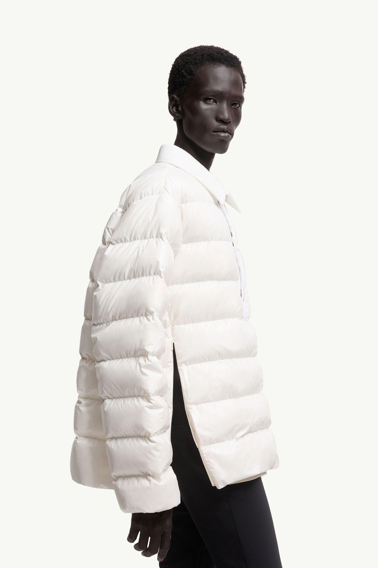 Moncler x A$AP Rocky Vardar 다운 폴로 셔츠 재킷 남성 화이트 Moncler 5