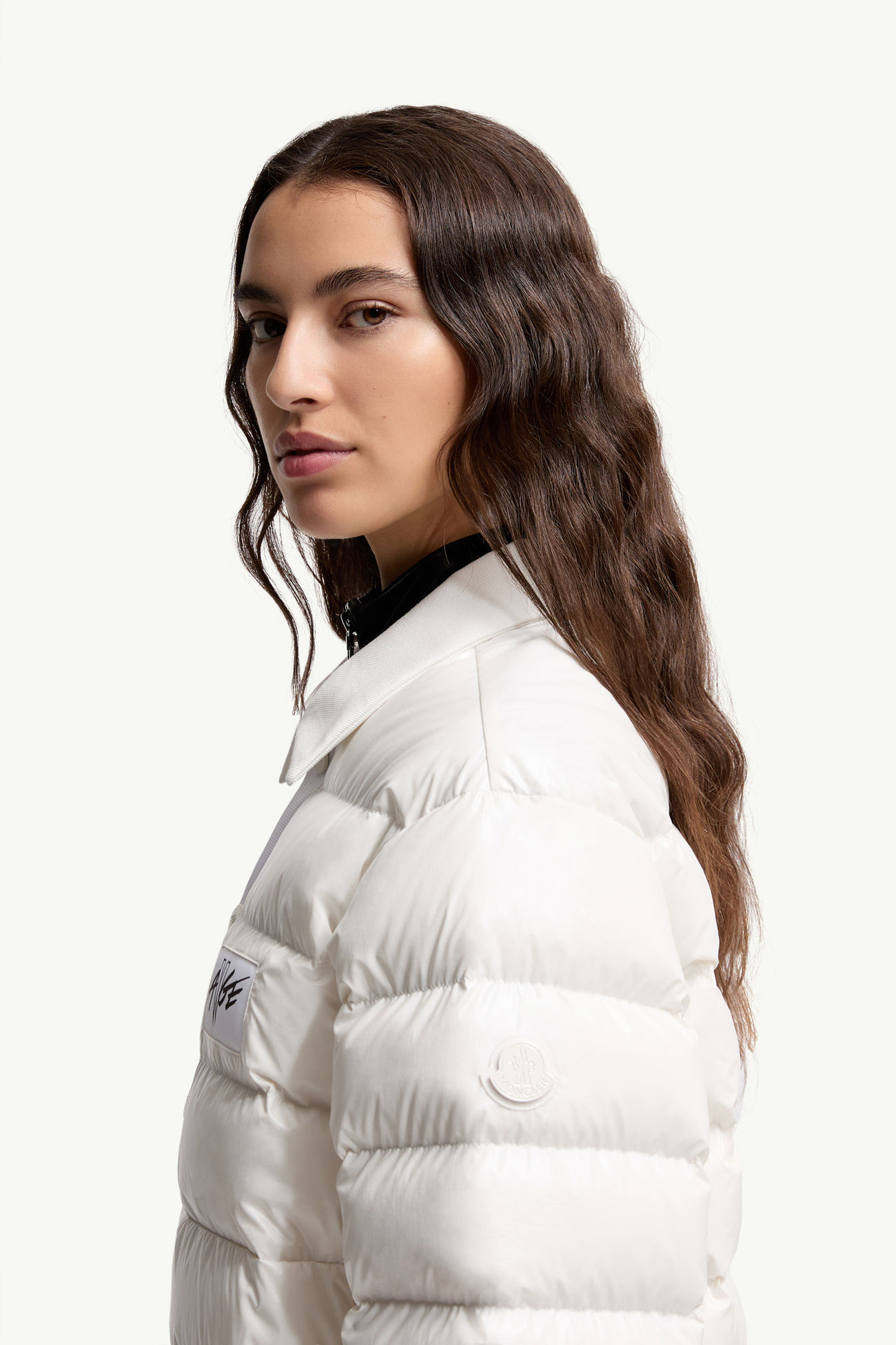 Moncler x A$AP Rocky Vardar Polohemd-Daunenjacke Herren Weiß Moncler 8