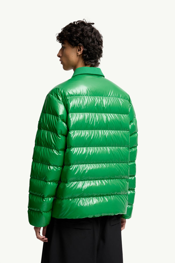 Moncler x A$AP Rocky Vardar Down Polo Shirt Jacket Men Bright Green Moncler 4