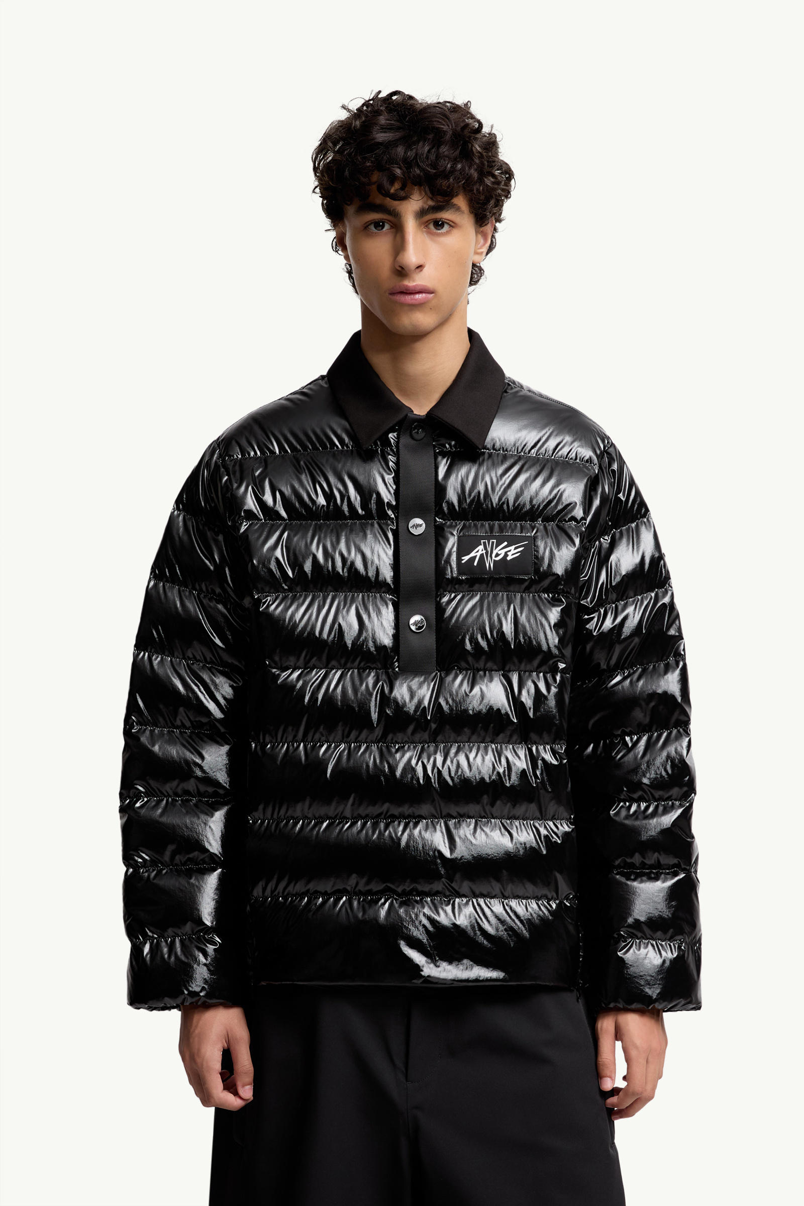 Moncler x A$AP Rocky Vardar男女款羽绒Polo衫夹克外套 中性 黑色 Moncler 3