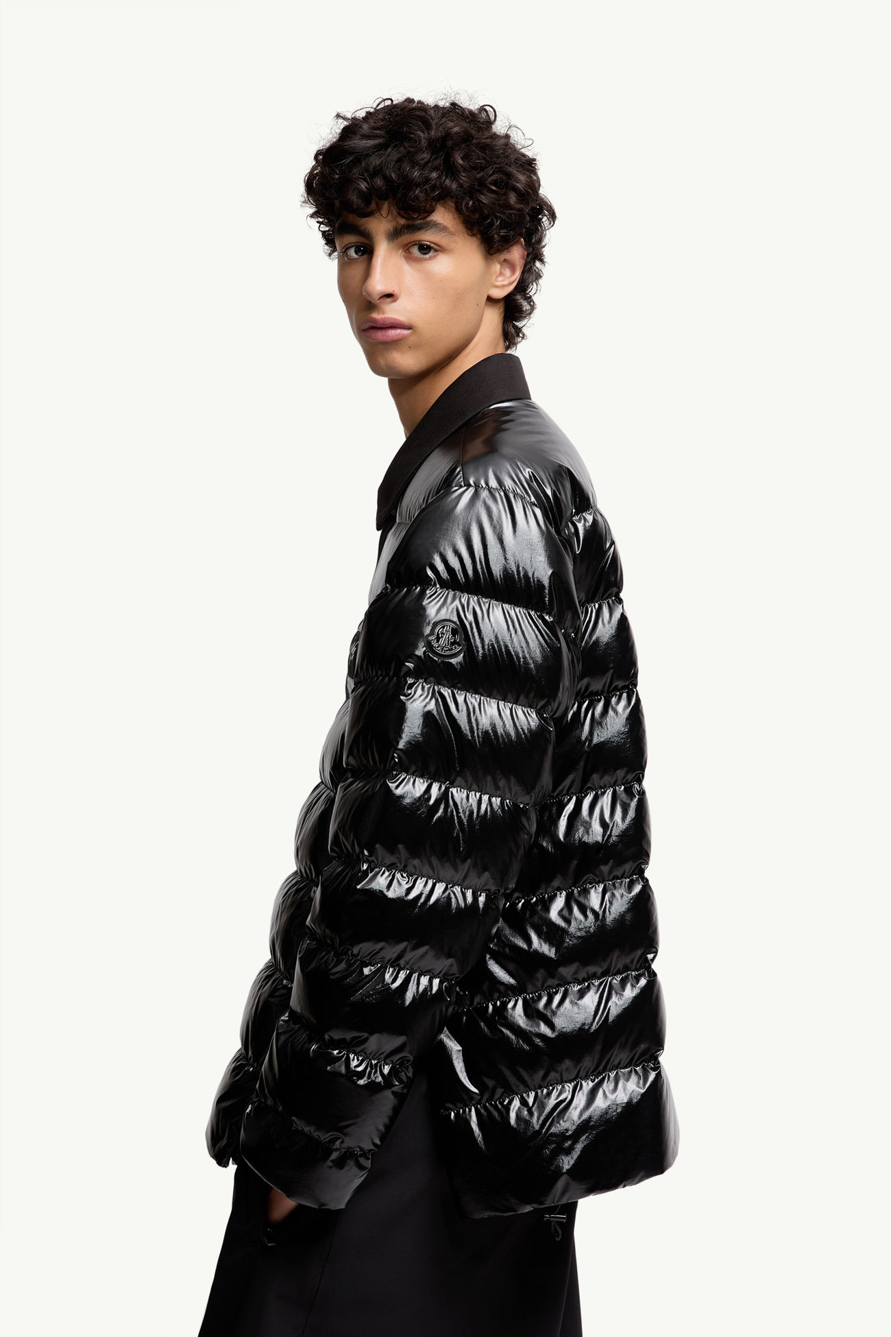 Moncler x A$AP Rocky Vardar Polohemd-Daunenjacke Herren Schwarz Moncler 5