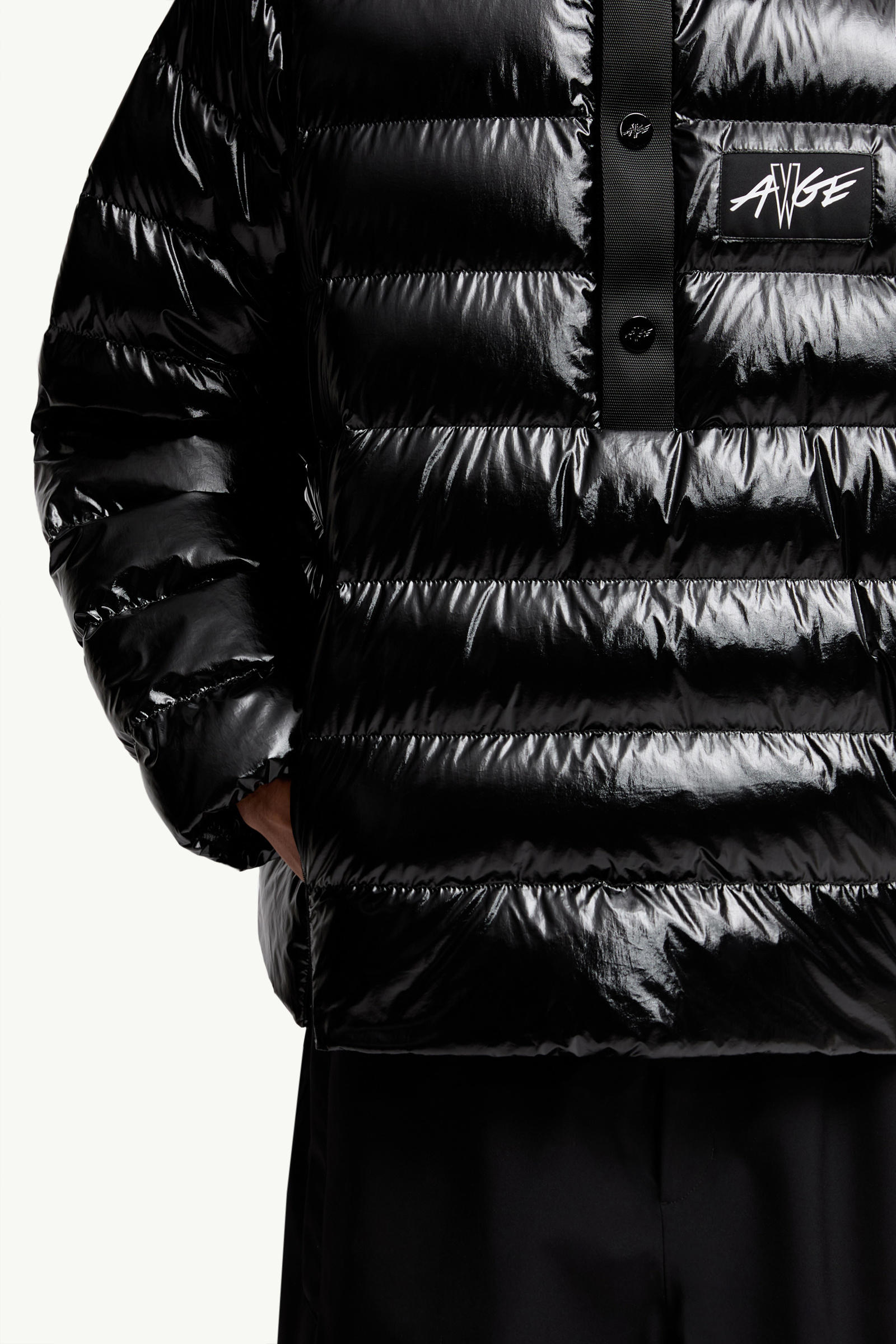 Moncler x A$AP Rocky Vardar男女款羽绒Polo衫夹克外套 中性 黑色 Moncler 6