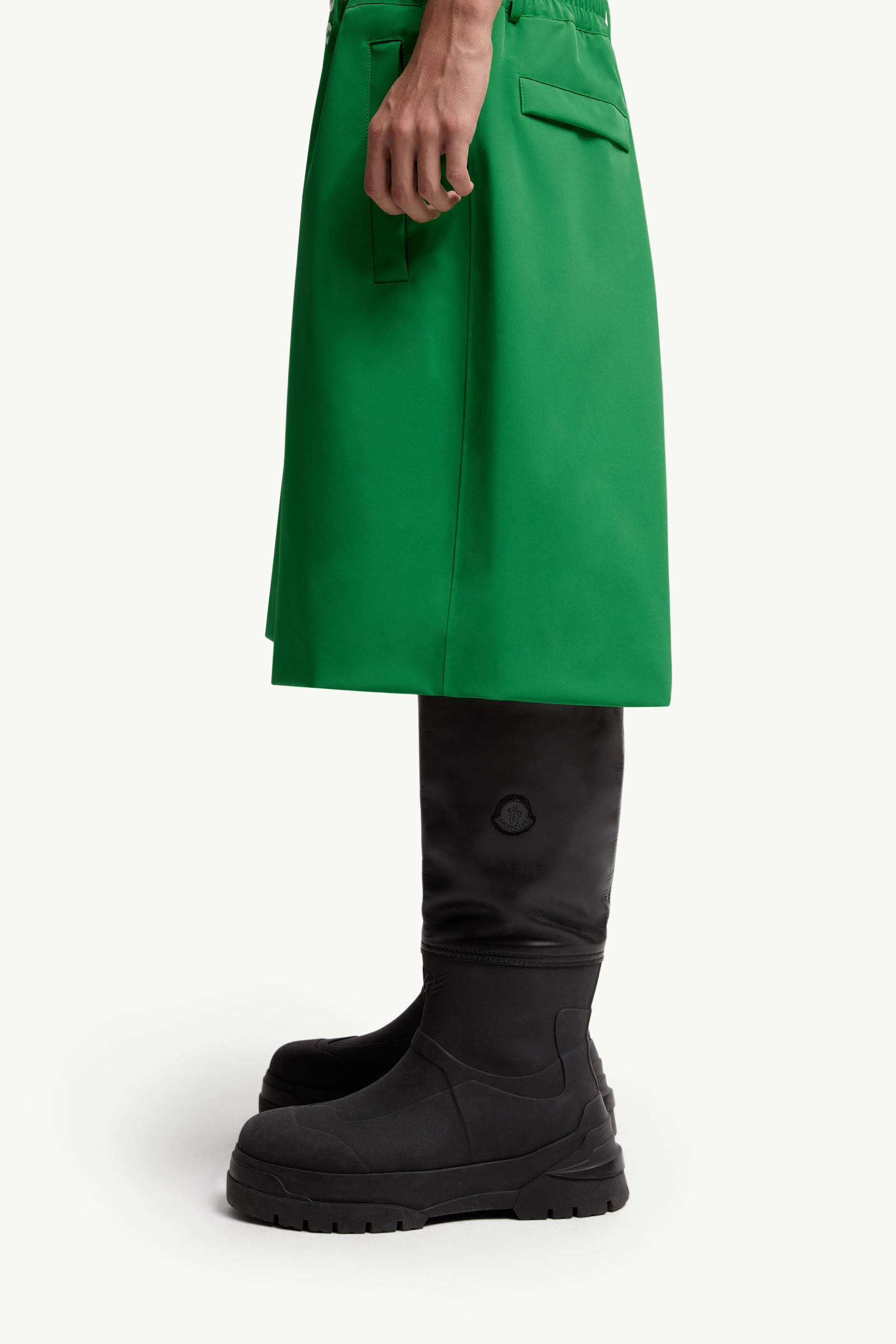 Moncler x A$AP Rocky Shorts mit Logoprint Genderneutral Hellgrün Moncler 2