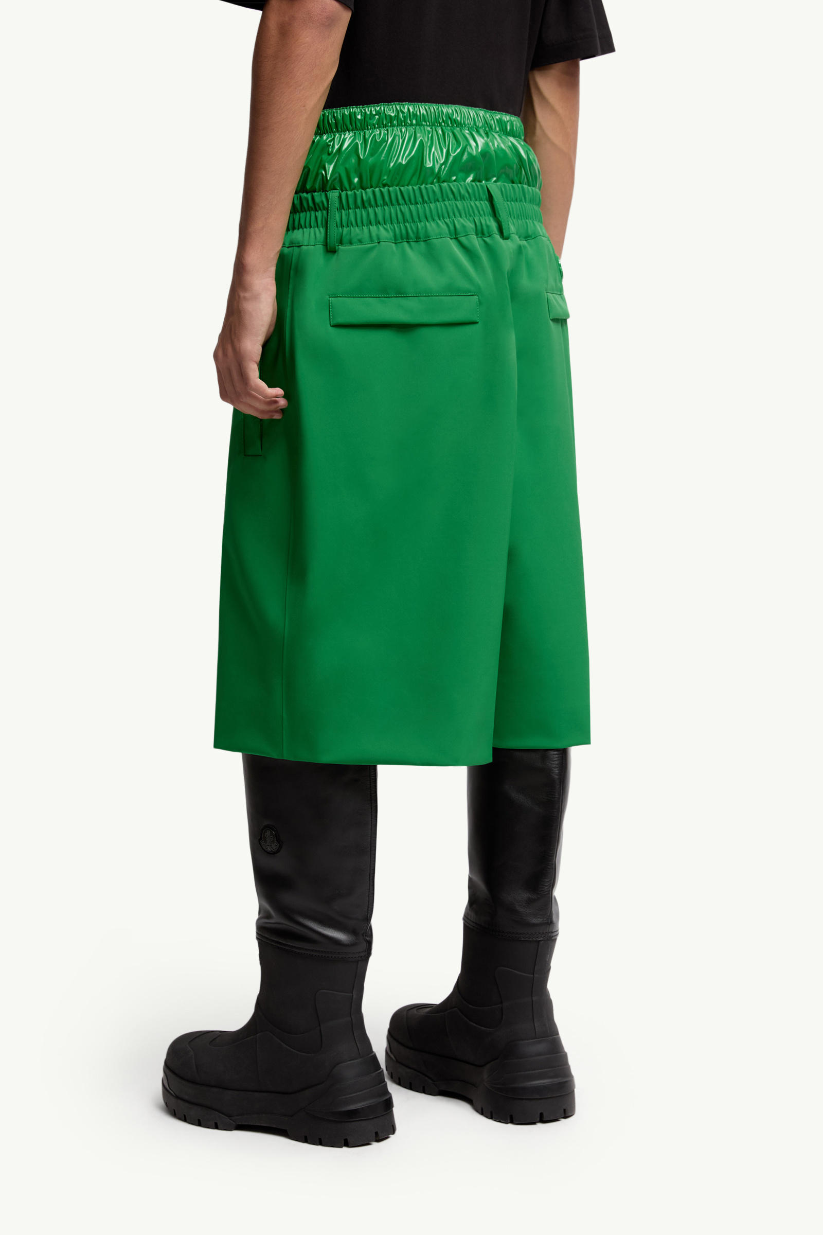 Moncler x A$AP Rocky Shorts mit Logoprint Genderneutral Hellgrün Moncler 4