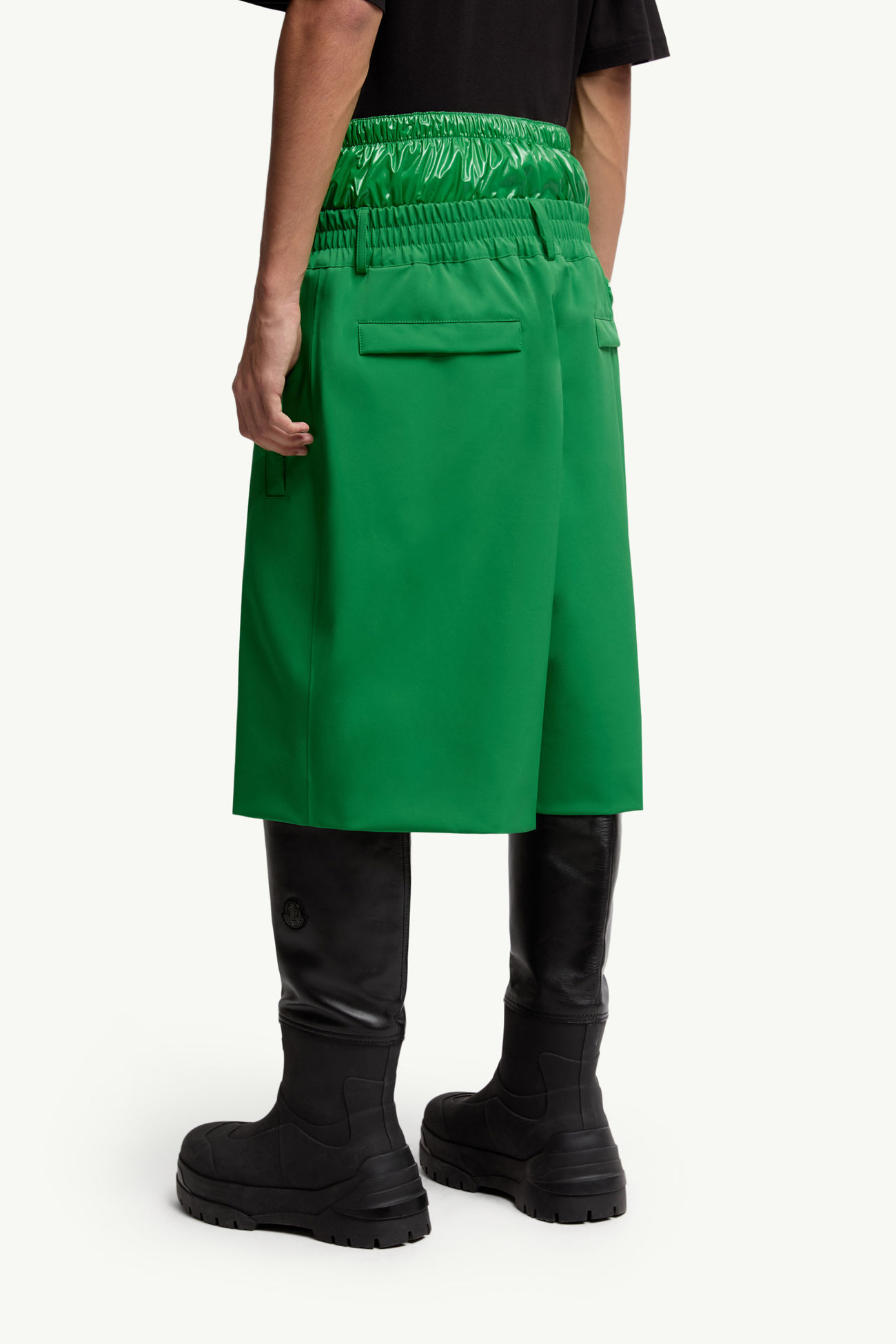 Shorts con estampado de logotipo Moncler x A$AP Rocky Hombre Verde Brillante Moncler 4