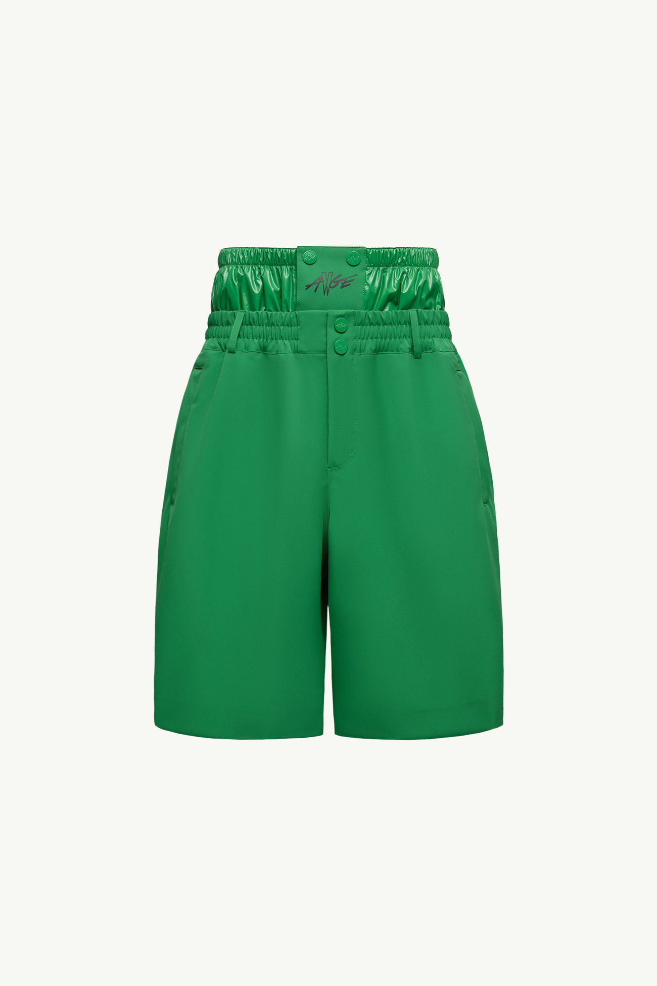 Shorts con estampado de logotipo Moncler x A$AP Rocky Hombre Verde Brillante Moncler 2