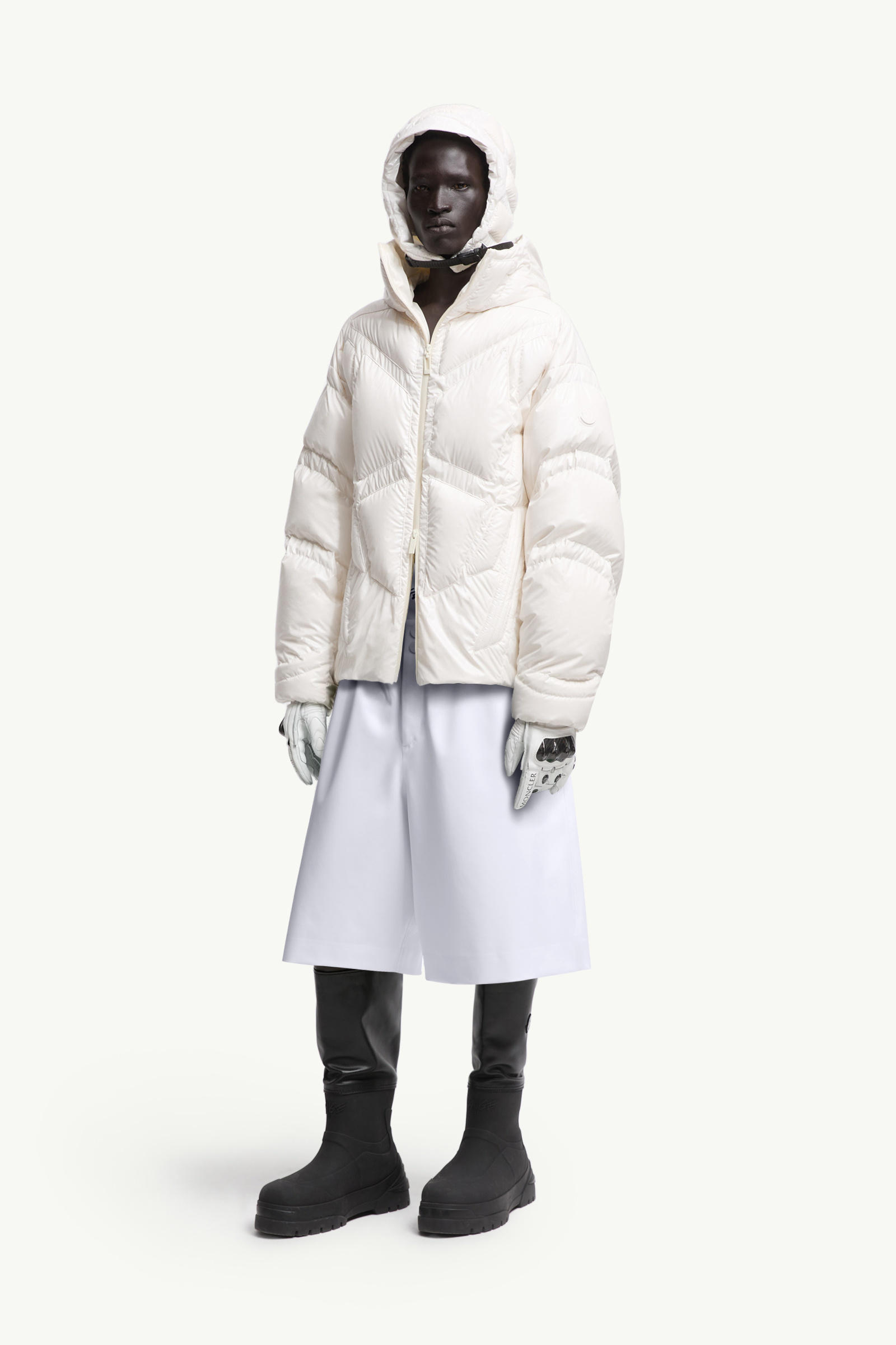 Moncler x A$AP Rocky Logo Print Shorts Gender Neutral White Moncler 1