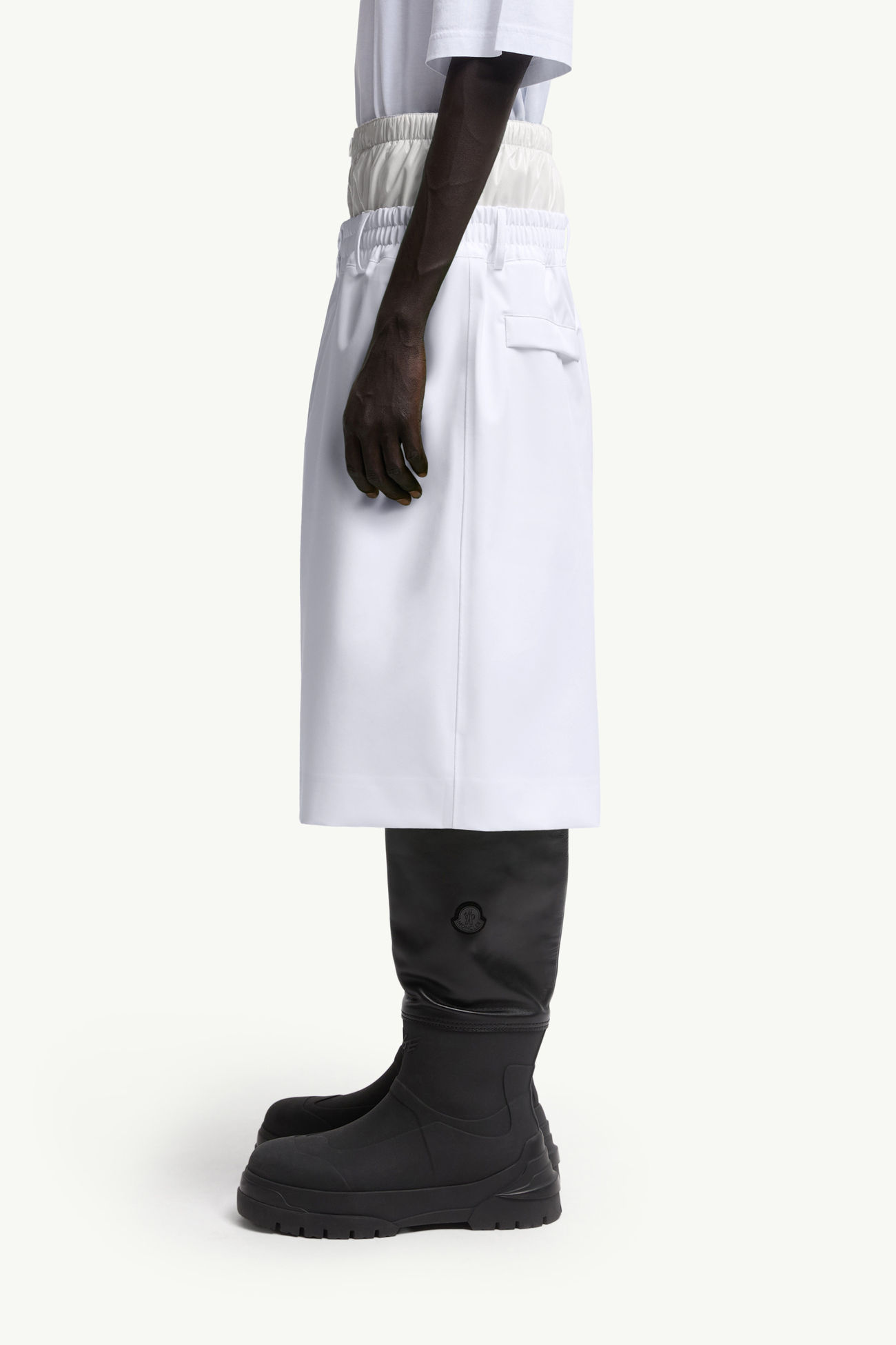 Moncler x A$AP Rocky標誌印花短褲 男士 白色 Moncler 1