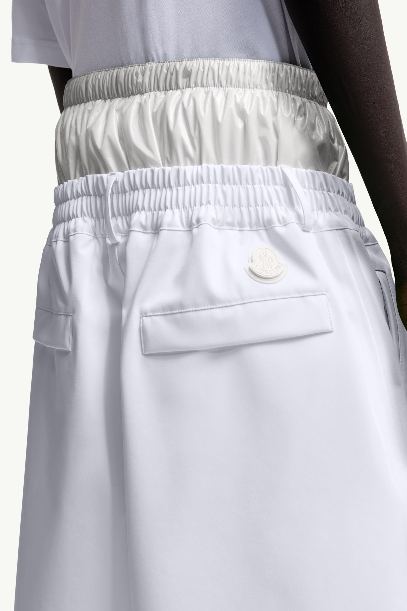 Moncler x A$AP Rocky Logo Print Shorts Gender Neutral White Moncler 6