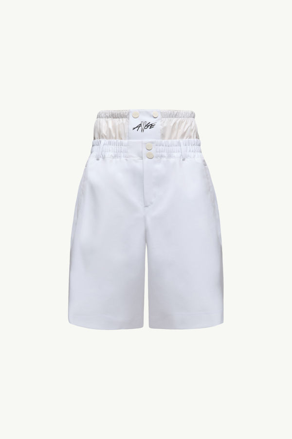 Moncler x A$AP Rocky Logo Print Shorts Men White Moncler 2
