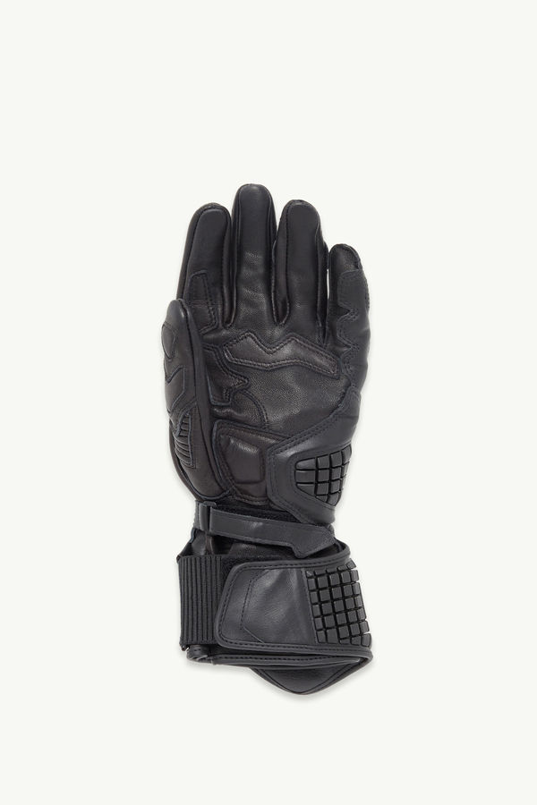 Moncler x A$AP Rocky Leather Gloves Men Black Moncler 3