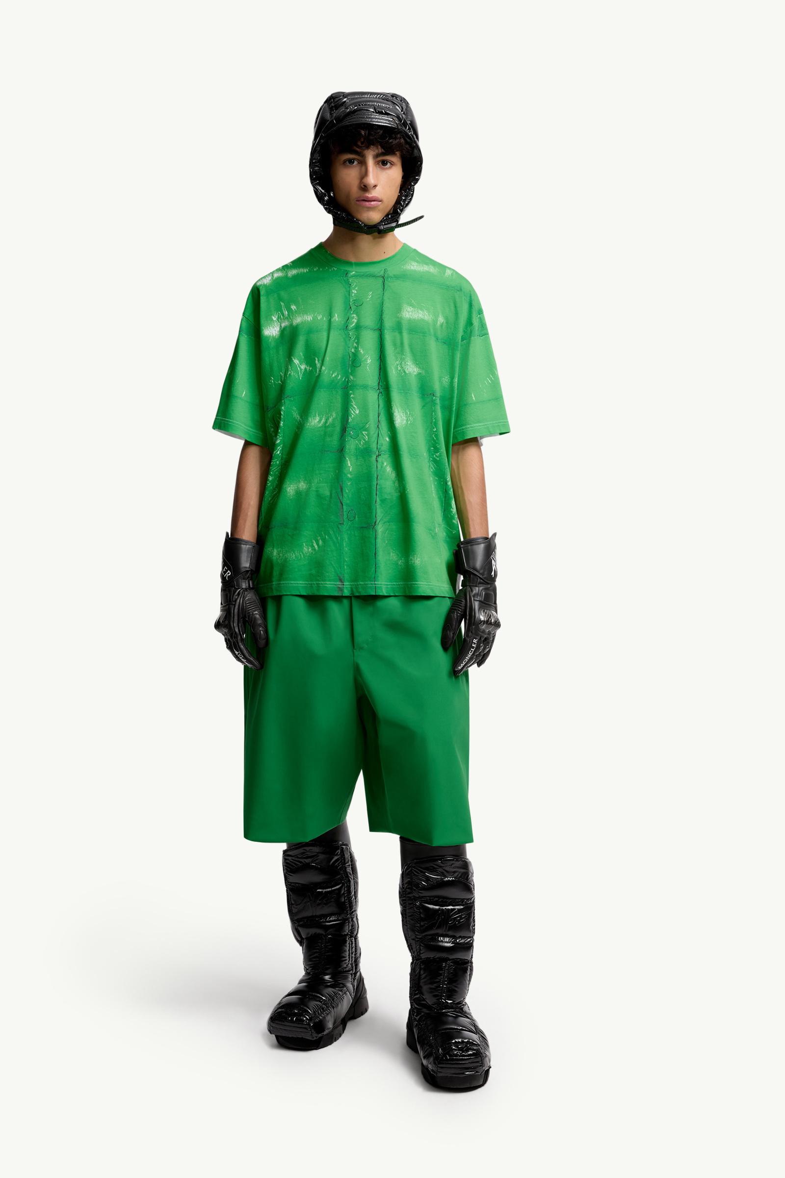 Moncler x A$AP Rocky男女款棉质T恤 中性 亮绿色 Moncler 1
