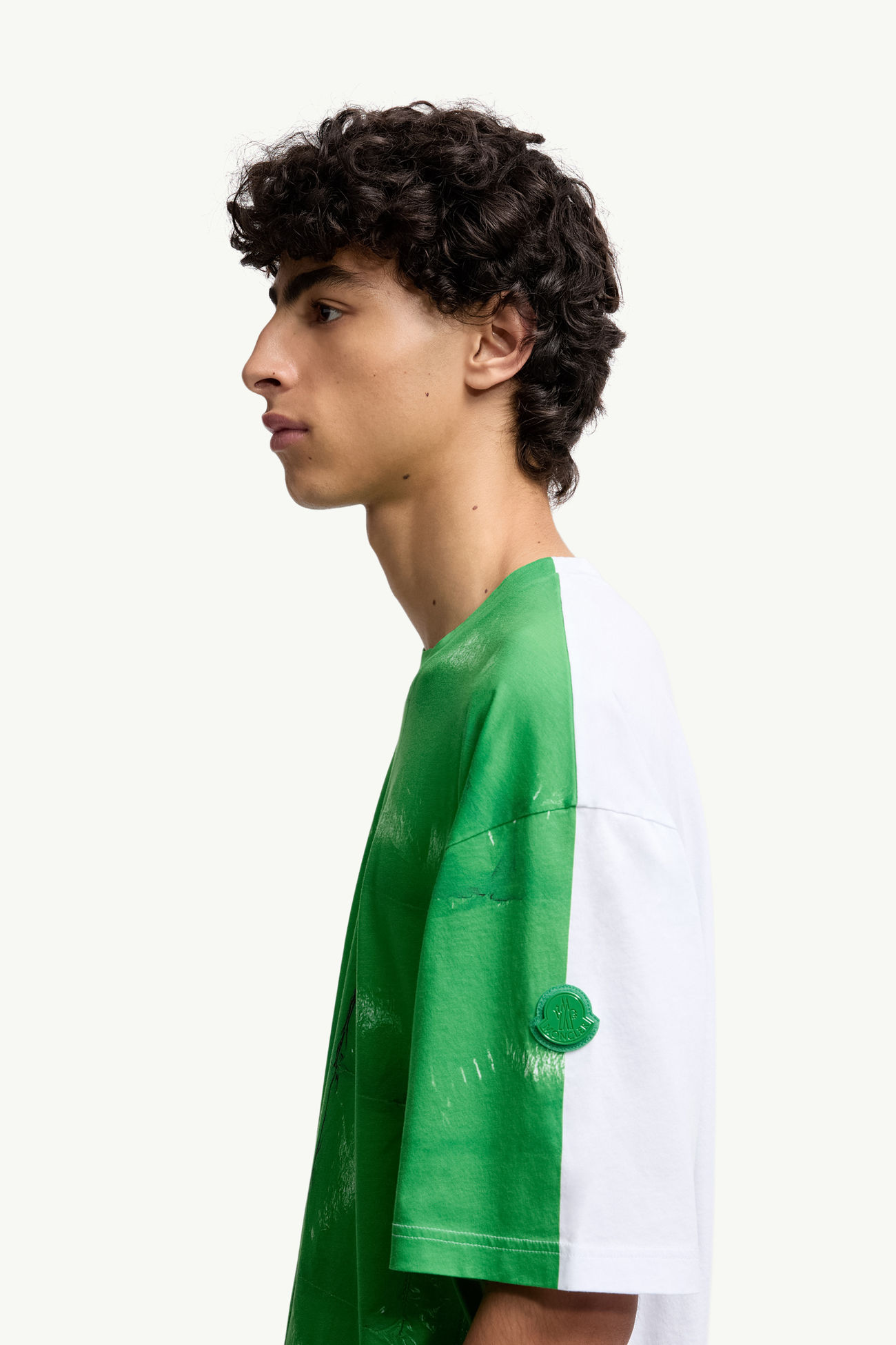 Moncler x A$AP Rocky男女款棉质T恤 男士 亮绿色 Moncler 1