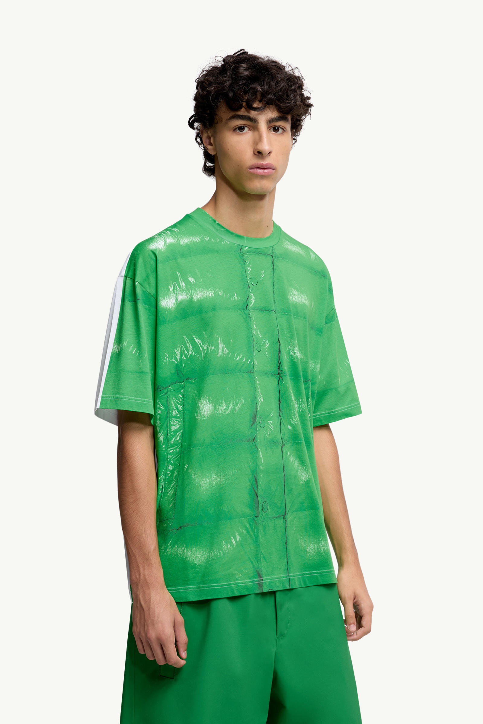 Moncler x A$AP Rocky男女款棉质T恤 中性 亮绿色 Moncler 3