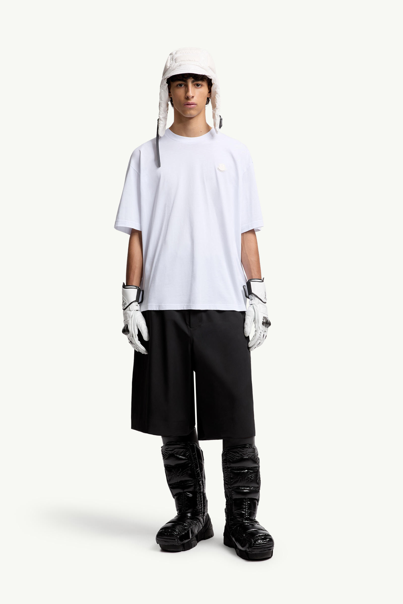 Moncler x A$AP Rocky男女款棉质T恤 中性 白色 Moncler 1