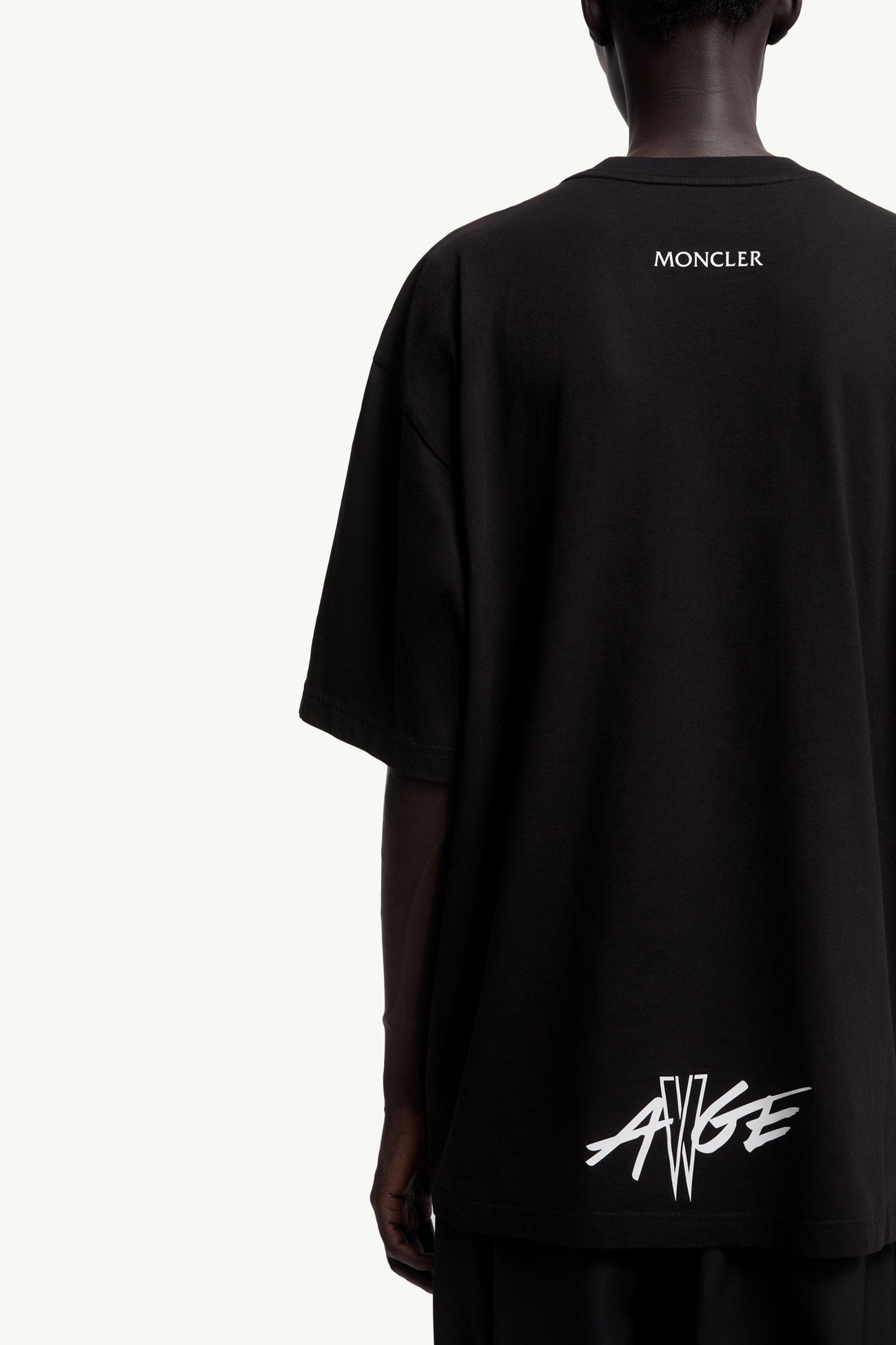 Moncler x A$AP Rocky男女款棉质T恤 男士 黑色 Moncler 1