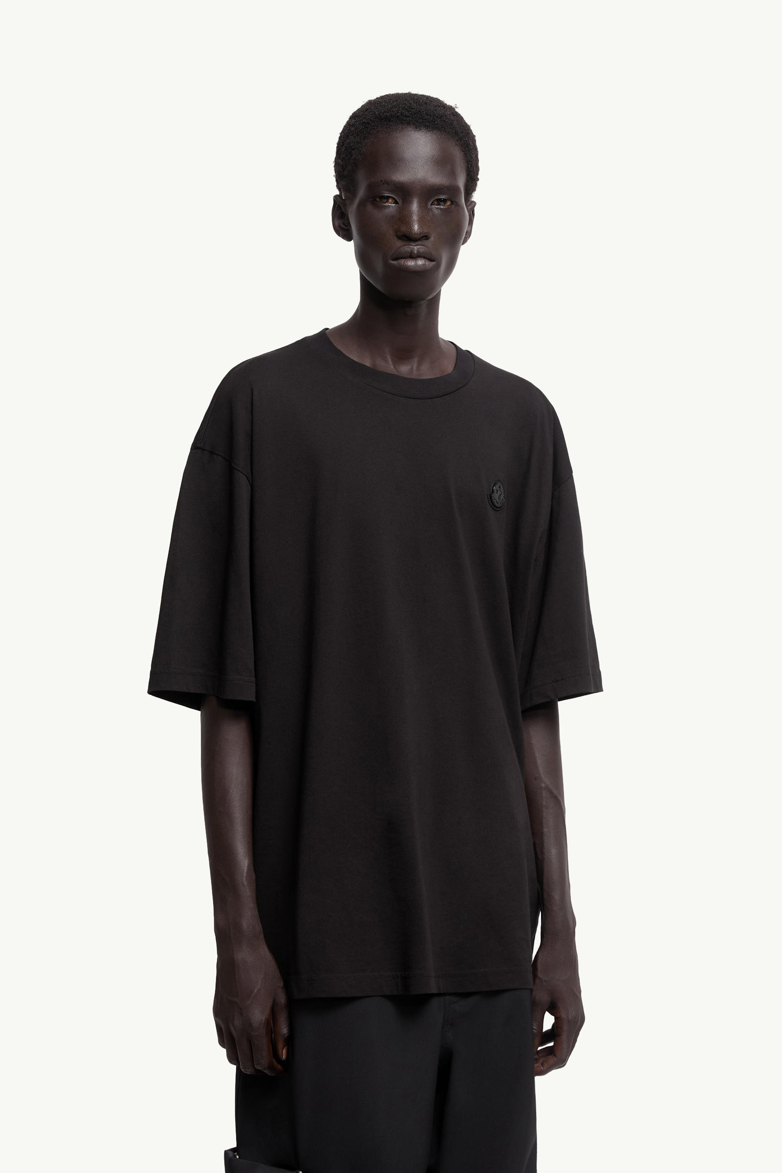 Moncler x A$AP Rocky男女款棉质T恤 中性 黑色 Moncler 3