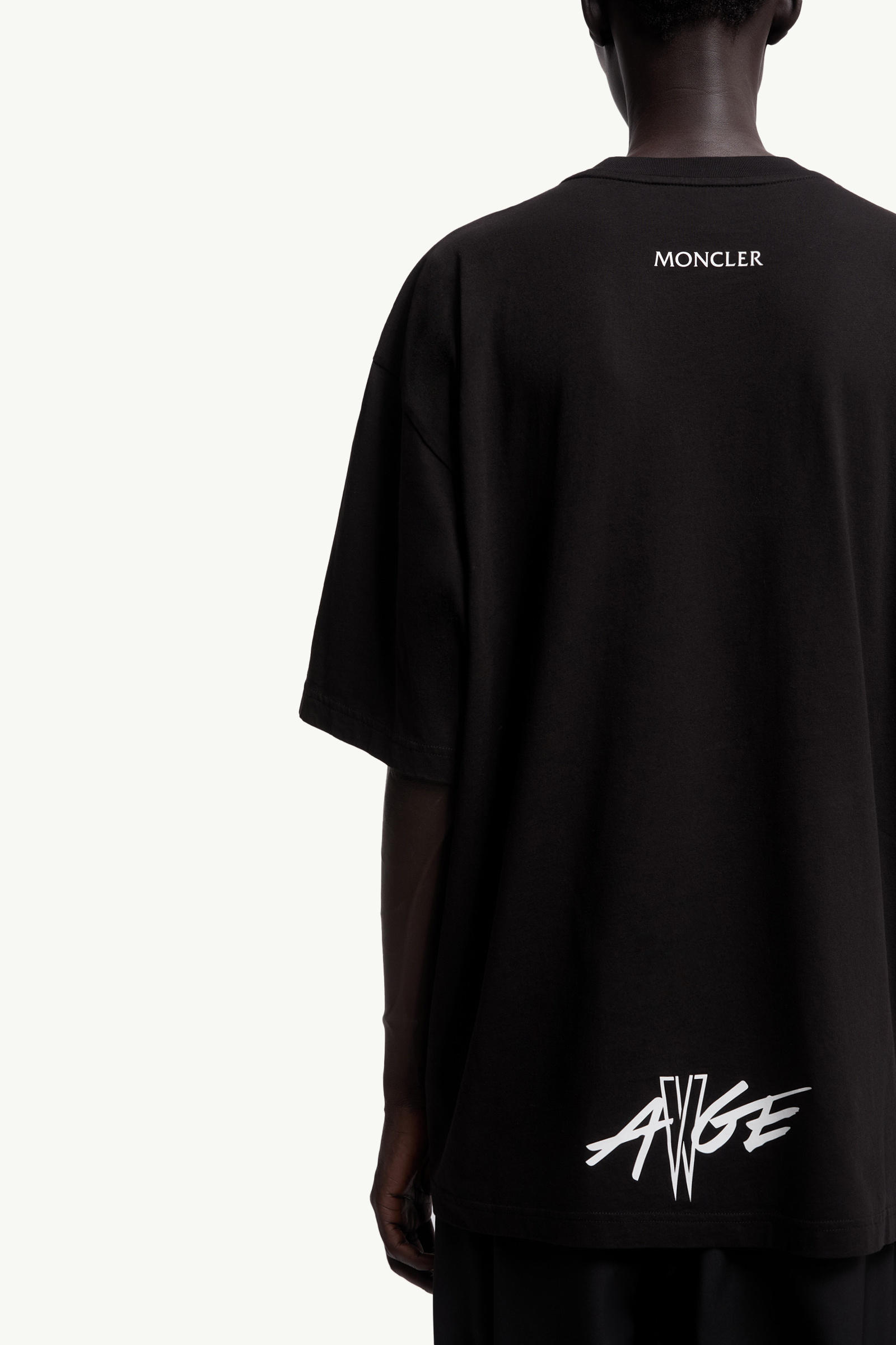 Moncler x A$AP Rocky男女款棉质T恤 中性 黑色 Moncler 5