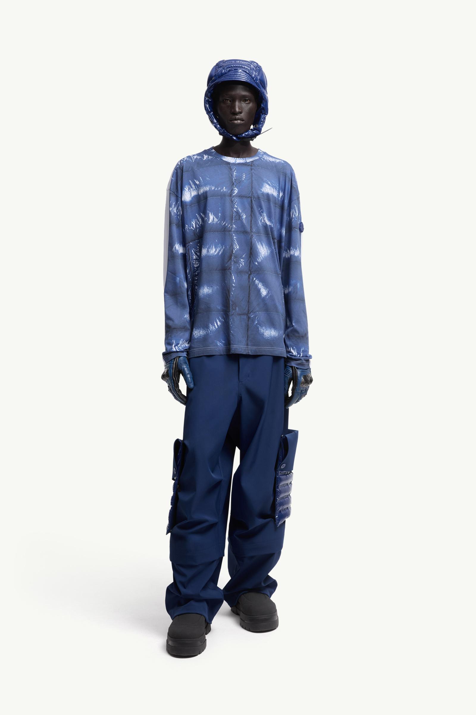 Moncler x A$AP Rocky男女款棉质长袖T恤 中性 亮蓝色 Moncler 1