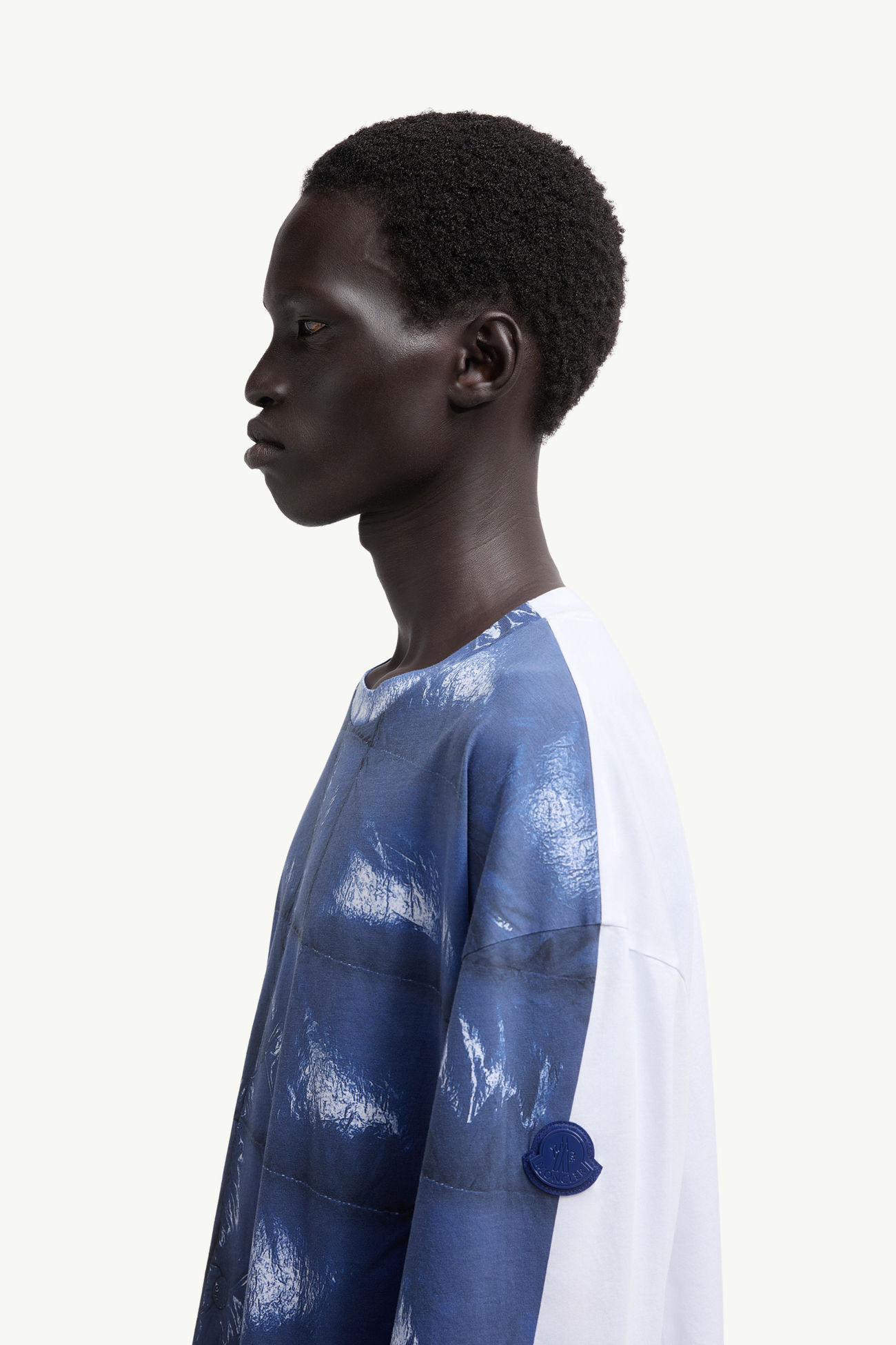 Moncler x A$AP Rocky男女款棉质长袖T恤 男士 亮蓝色 Moncler 5