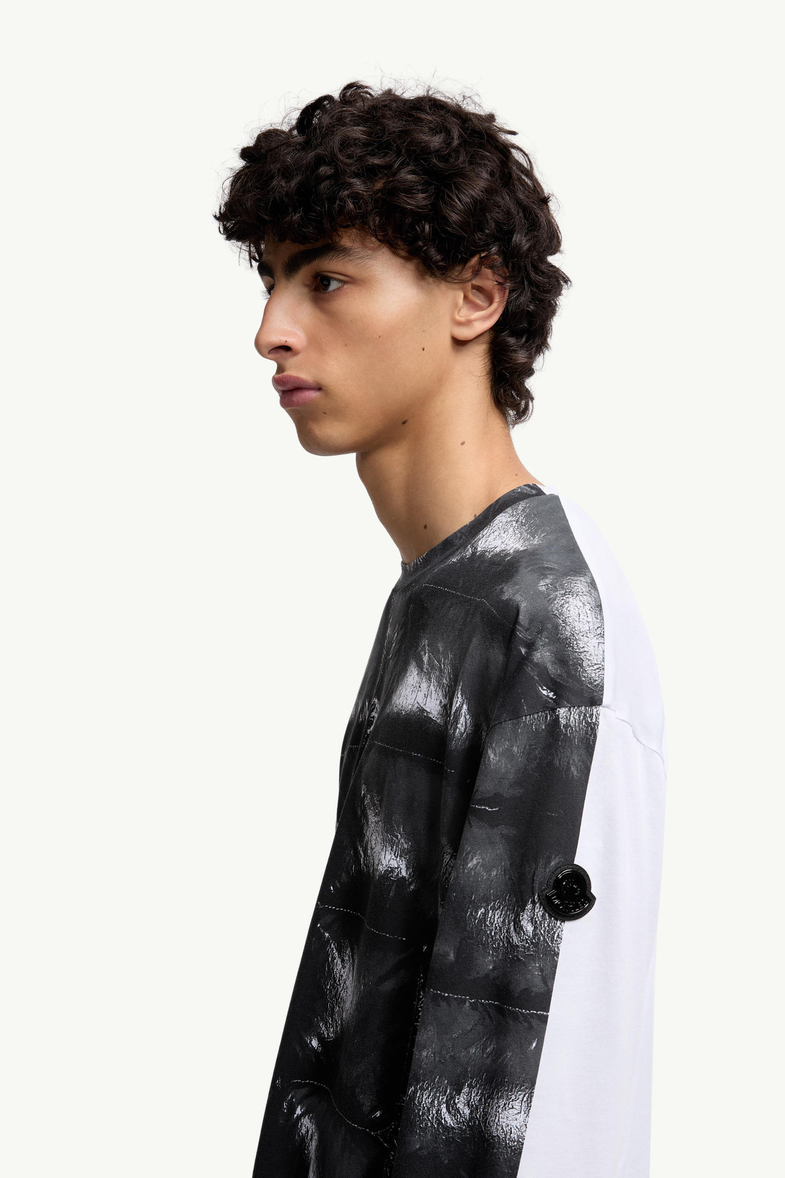 Moncler x A$AP Rocky男女款棉质长袖T恤 中性 黑色 Moncler 2