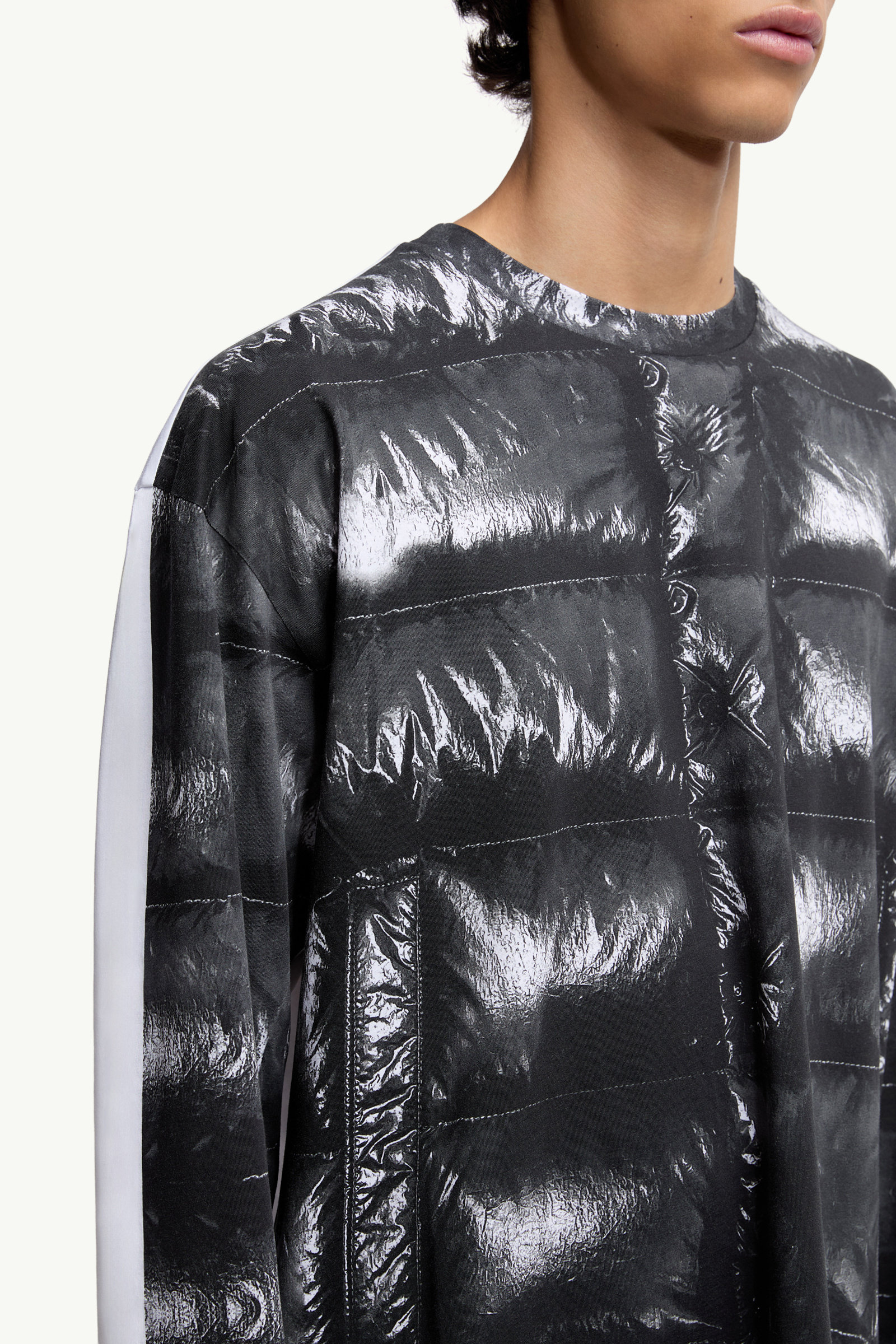 Moncler x A$AP Rocky男女款棉质长袖T恤 中性 黑色 Moncler 5