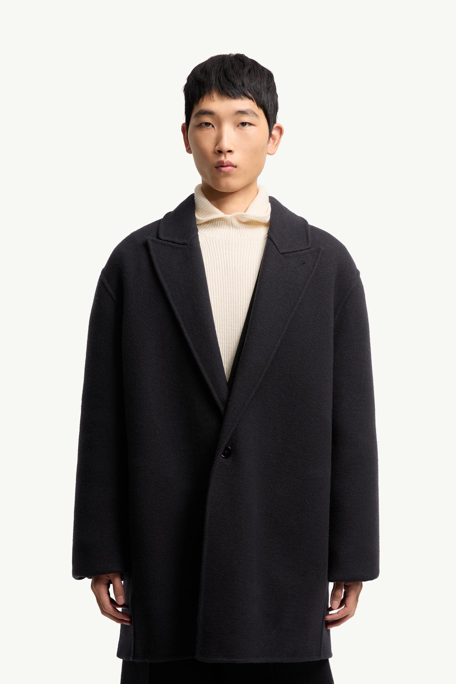 Navy Blue Moncler + JIL SANDER Rhamnose 3-in-1 Wool Mono-Breasted