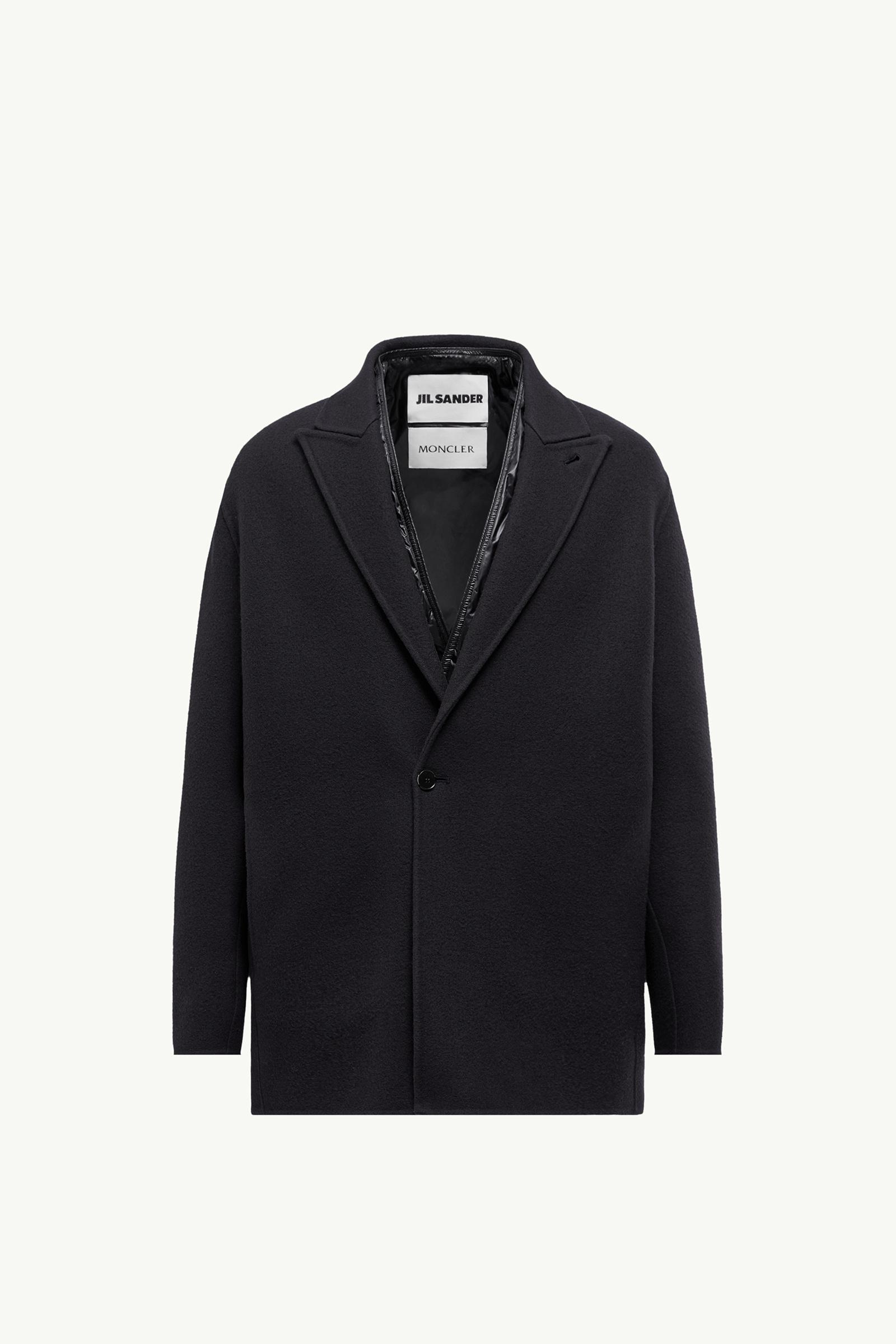 Navy Blue Moncler + JIL SANDER Rhamnose 3-in-1 Wool Mono-Breasted