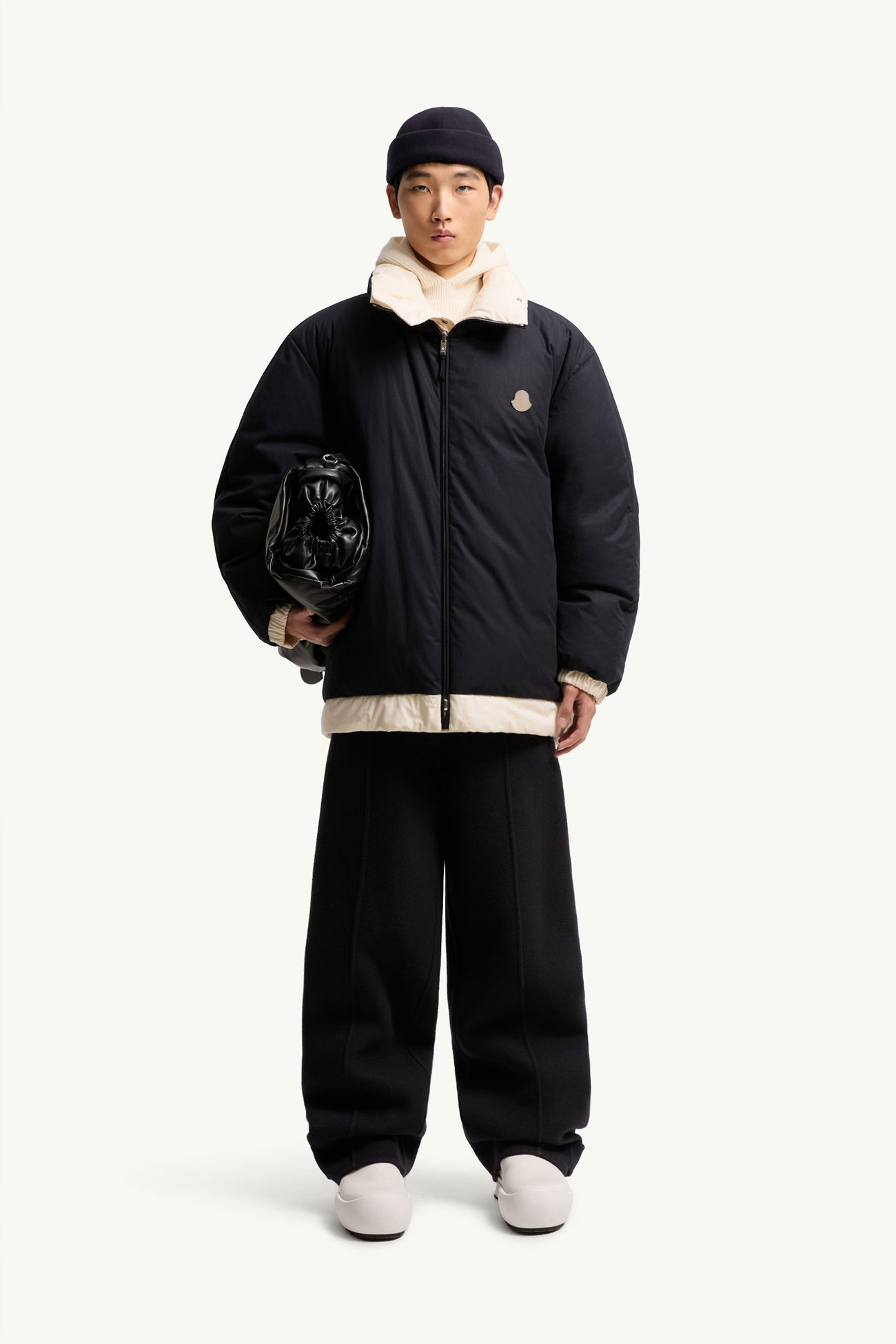 ネイビーブルー Moncler + JIL SANDER Penguinone ショートダウン 