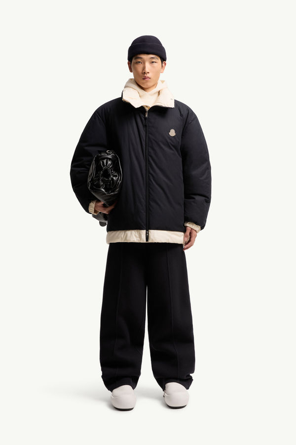 Moncler + JIL SANDER Penguinone男士双面短款羽绒夹克外套 男士 海军蓝色 Moncler 0