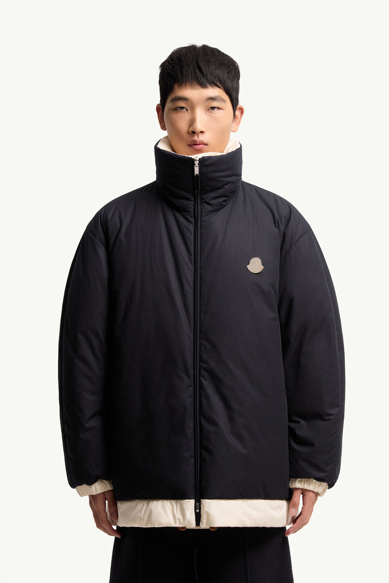 Moncler + JIL SANDER Penguinone Reversible Short Down Jacket Men Navy Blue Moncler 3