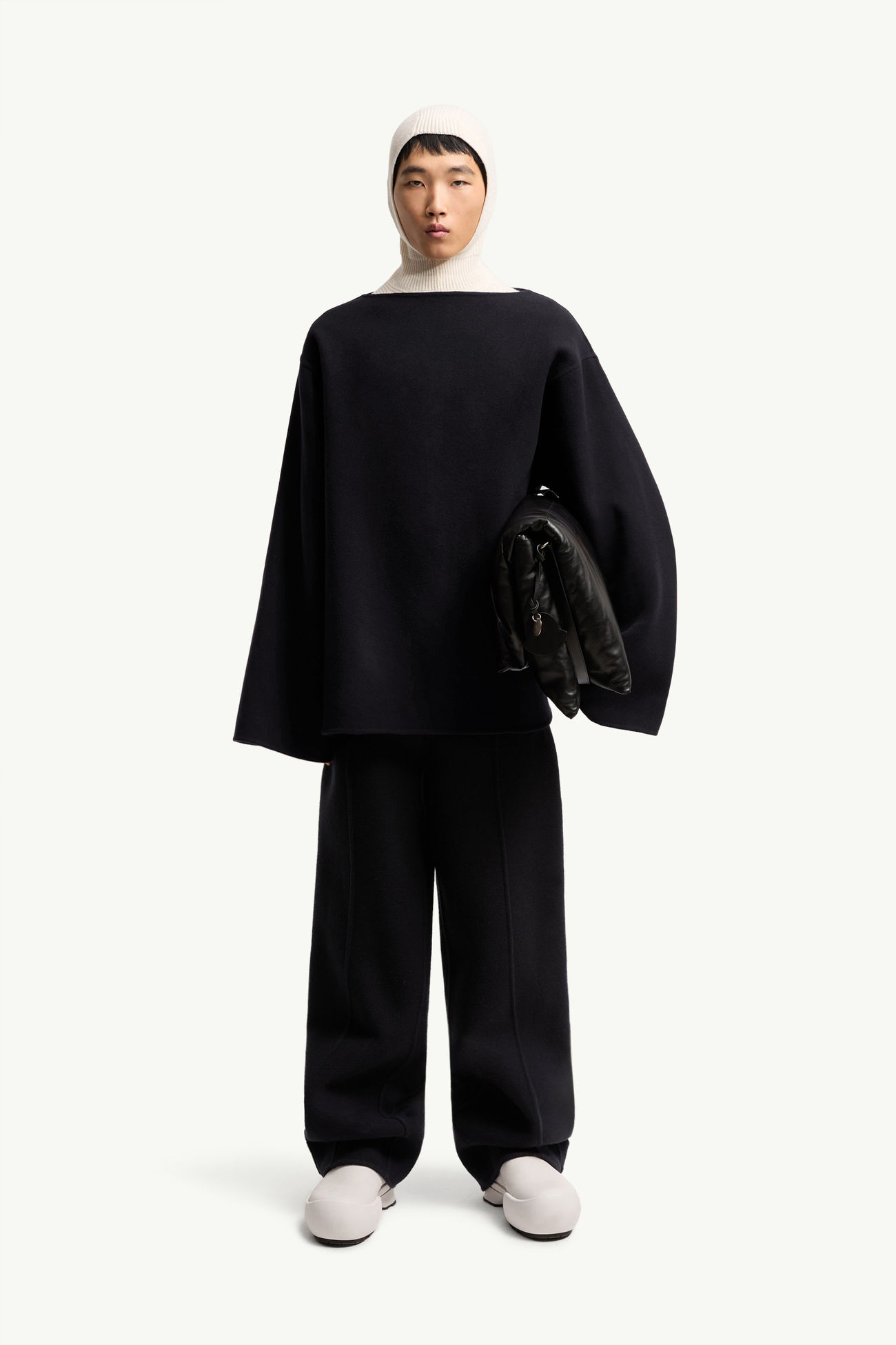 Mantella in misto lana 2 in 1 Cuprous Moncler + JIL SANDER Gender Neutral Blu Navy Moncler 1